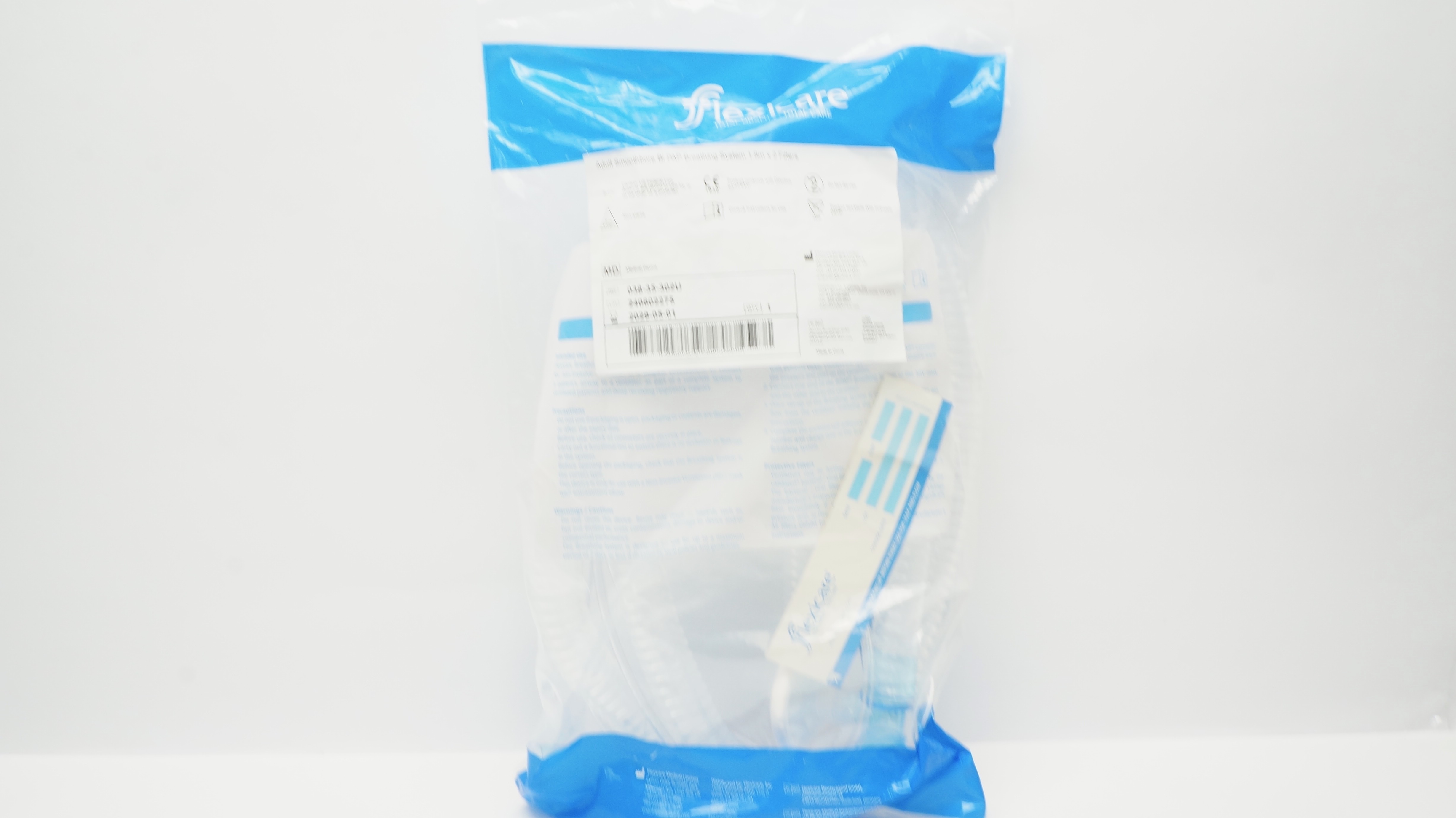 Flexicare 038-35-302U Adult Smoothbore Bi PAP Breathing System 1.8m x 2 Filters