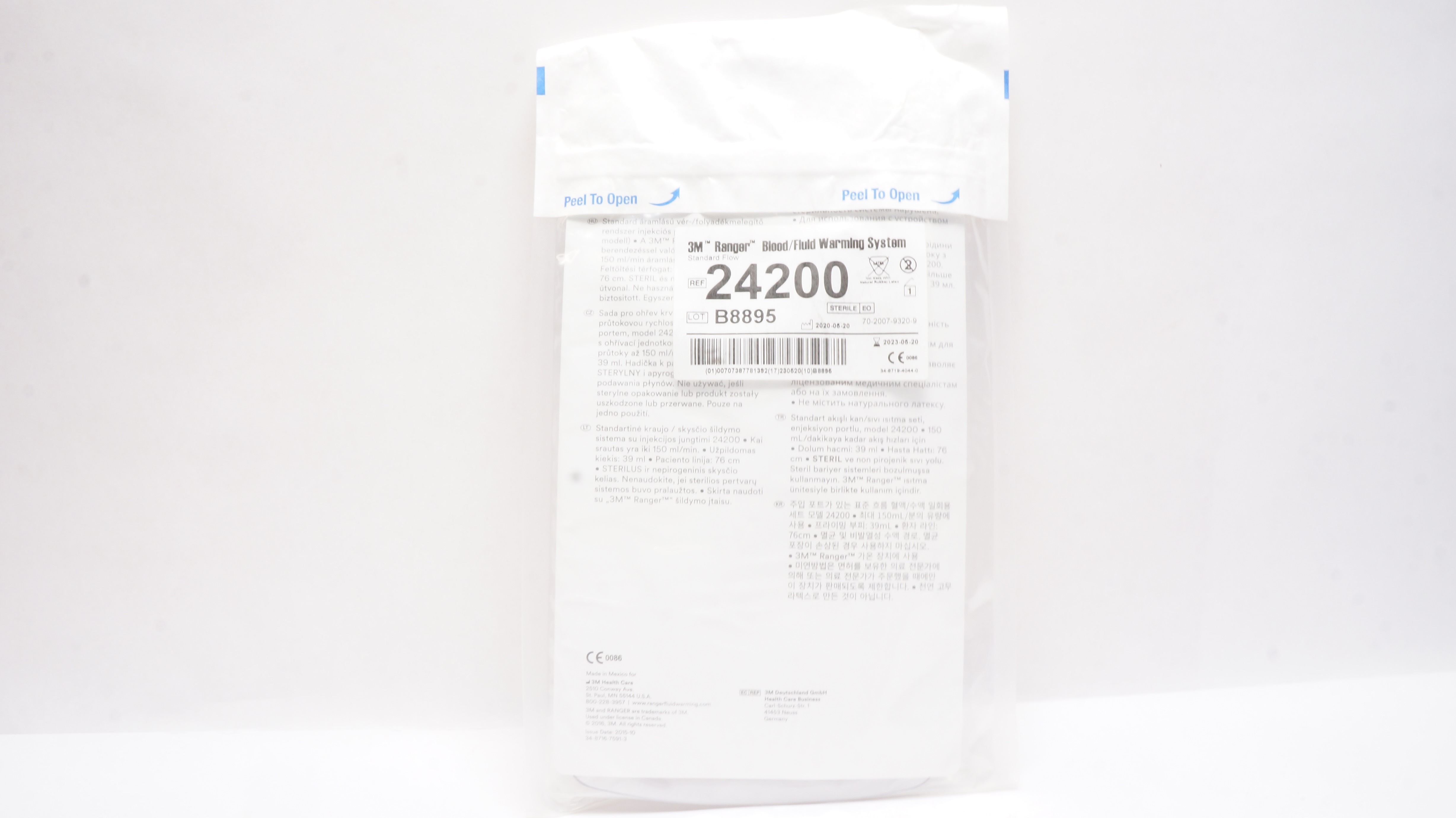 3M 24200 Ranger Standard Flow Blood/Fluid Warming System Sterile (x)