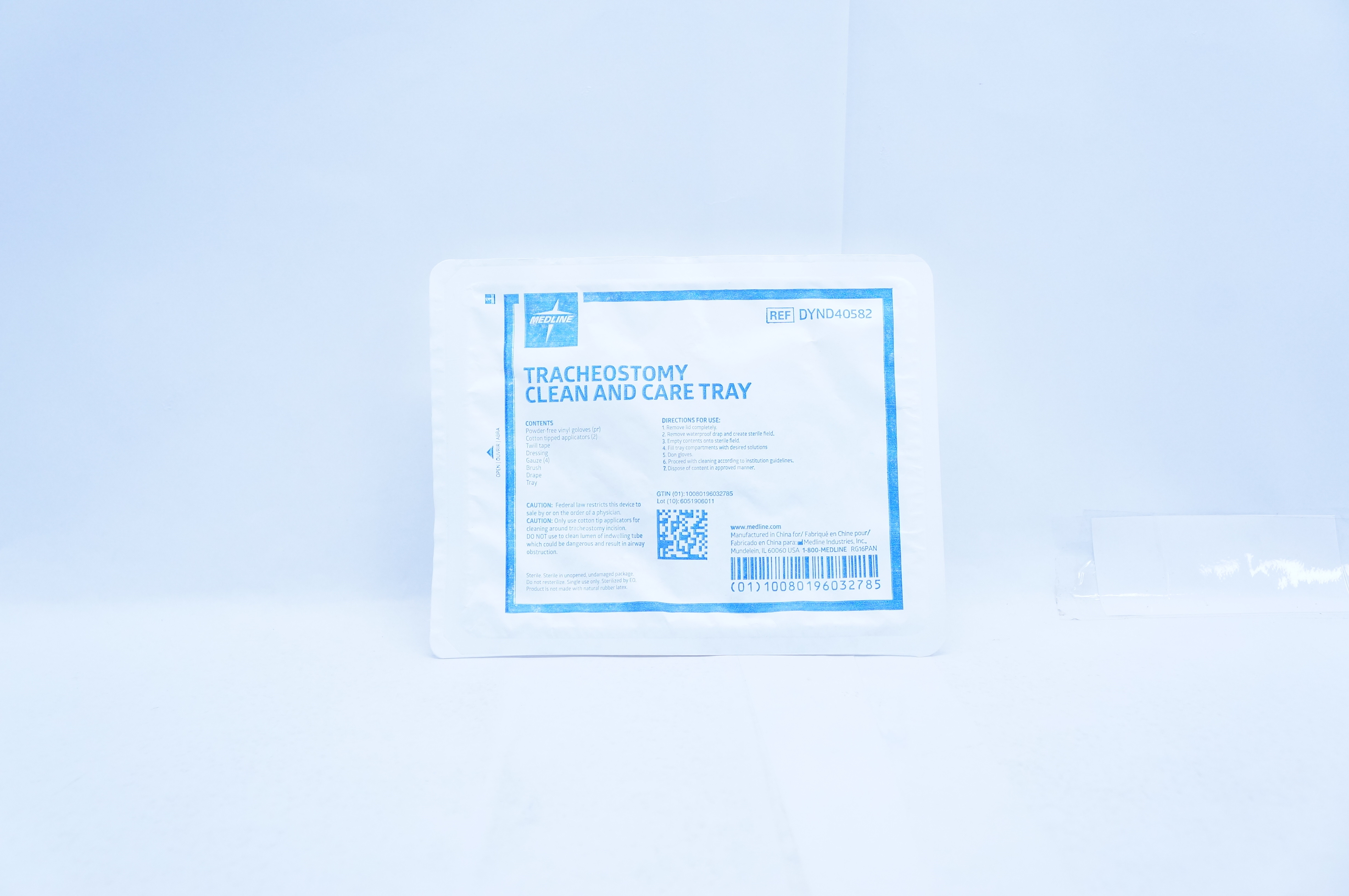 Medline DYND40582 Tracheostomy Clean and Care Tray