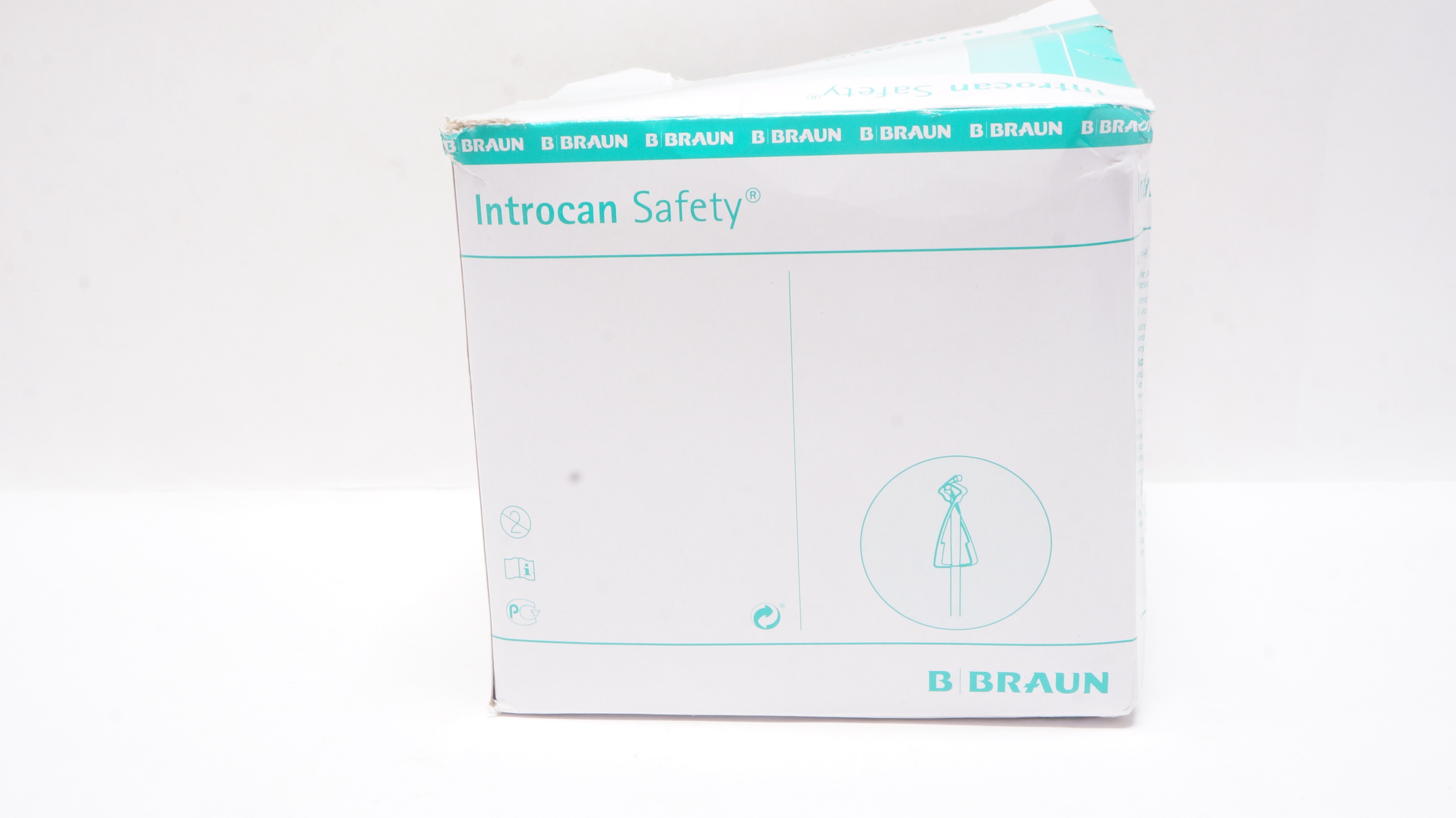 Braun 4252543-02 Introcan Safety IV Cath. 20G x 1inch 65ml - Box of 50