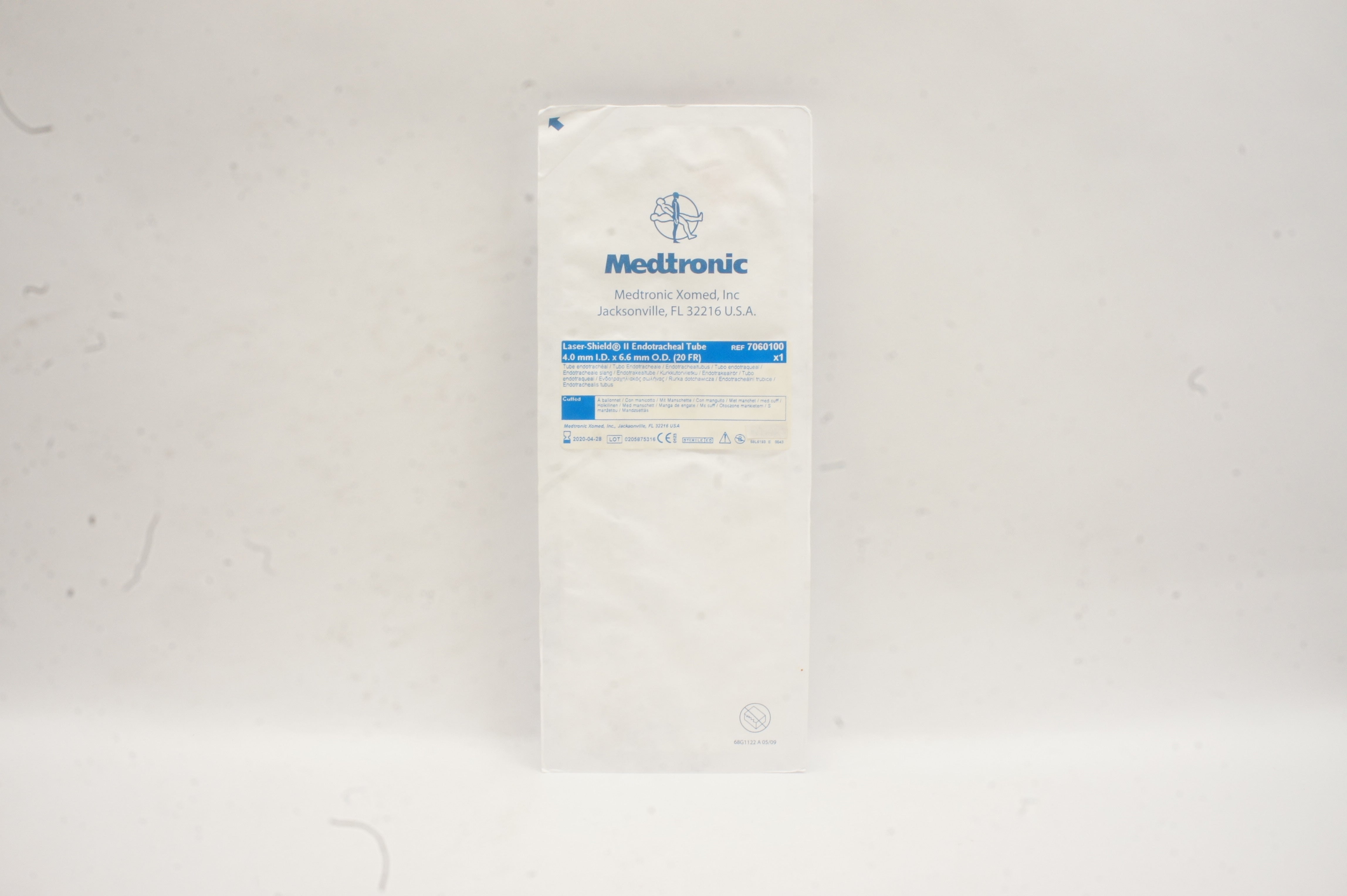 Medtronic 7060100 Laser-Shield II Endotracheal Tube 4.0mm I.D. x 6.6mm O.D. (x)