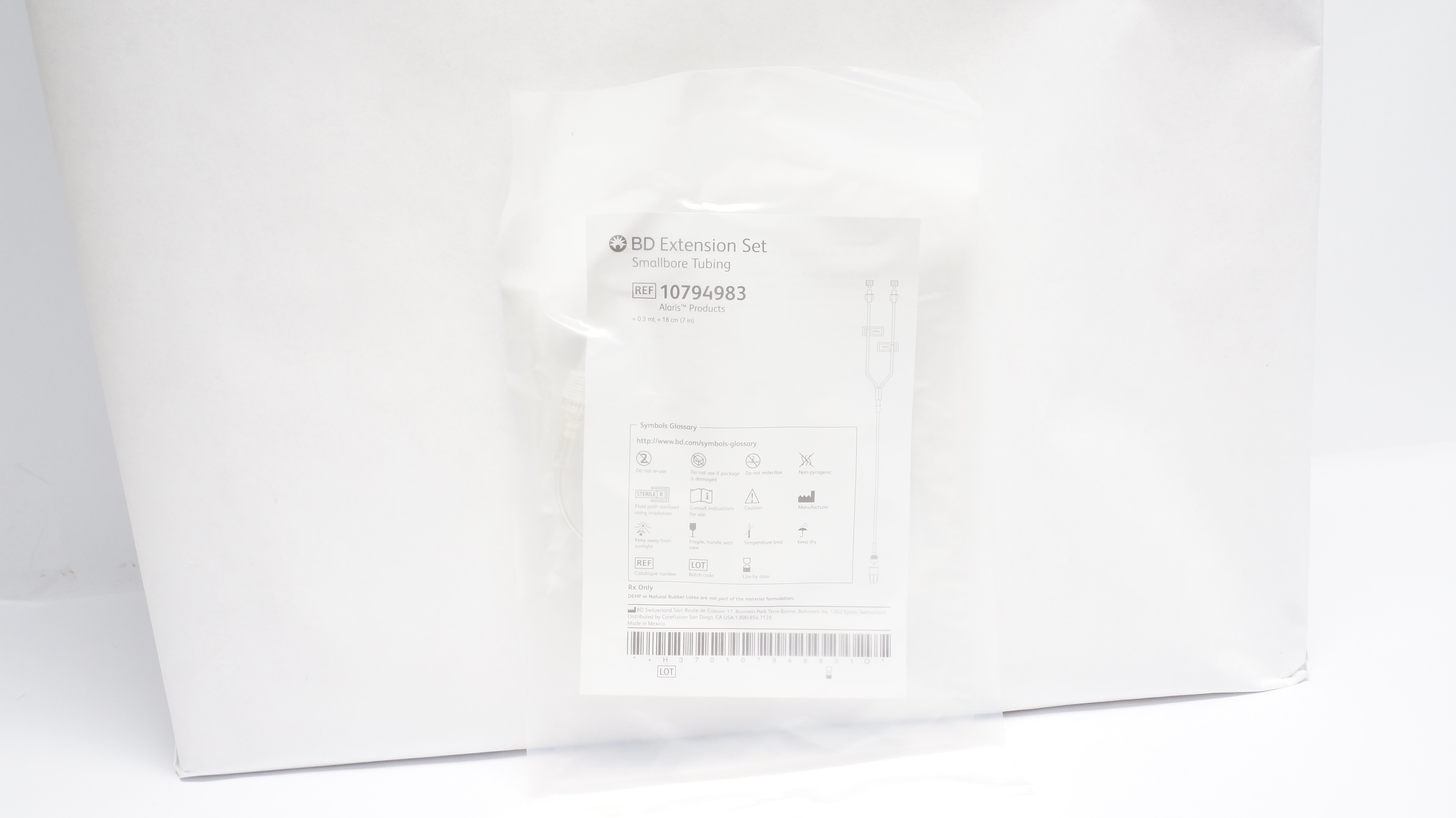 BD 10794983 Extension Set Smallbore Tubing (x)