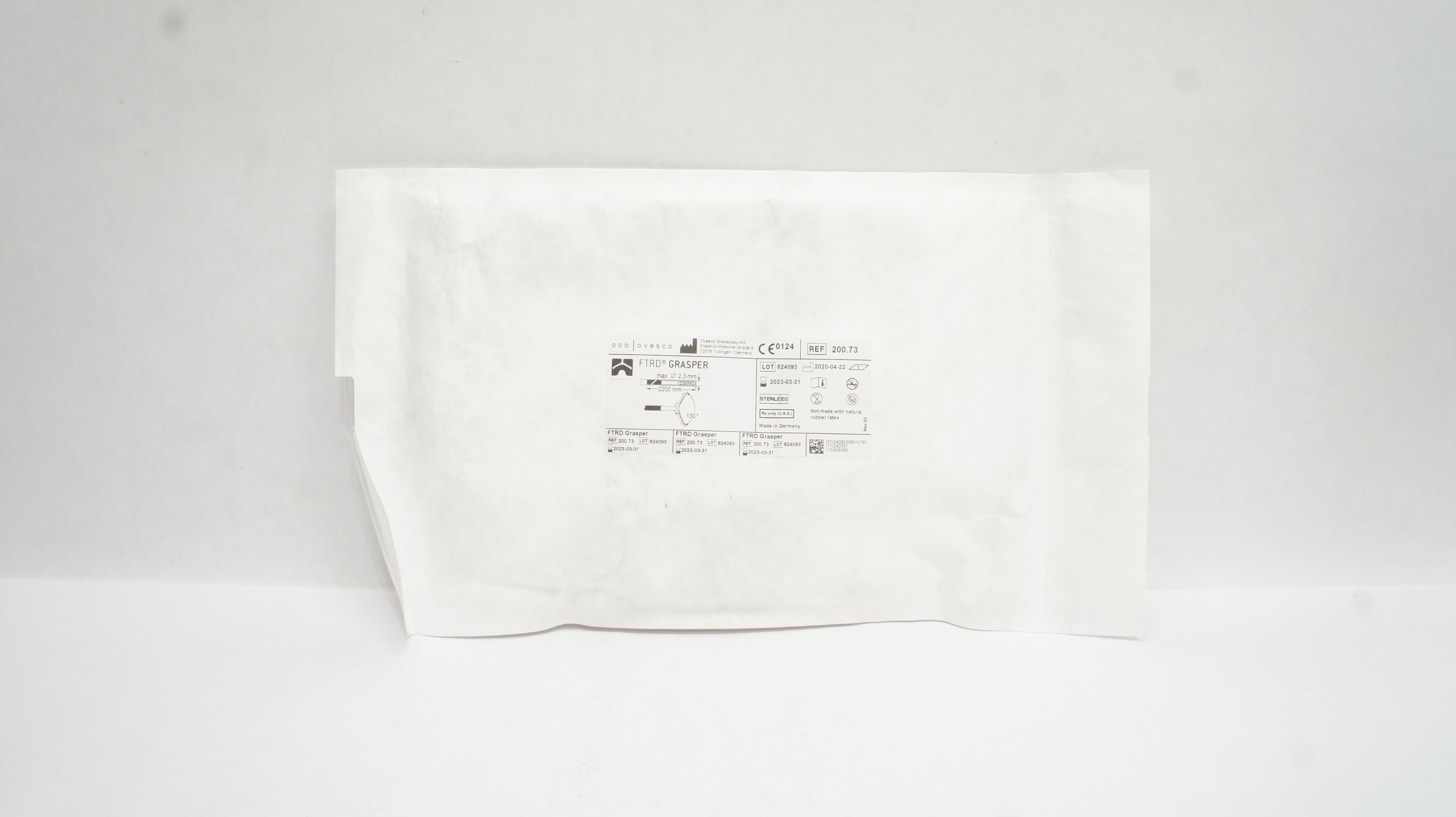 Ovesco Endoscopy 200.73 FTRD Grasper 2.3mm x 2200mm 130Degree (x)