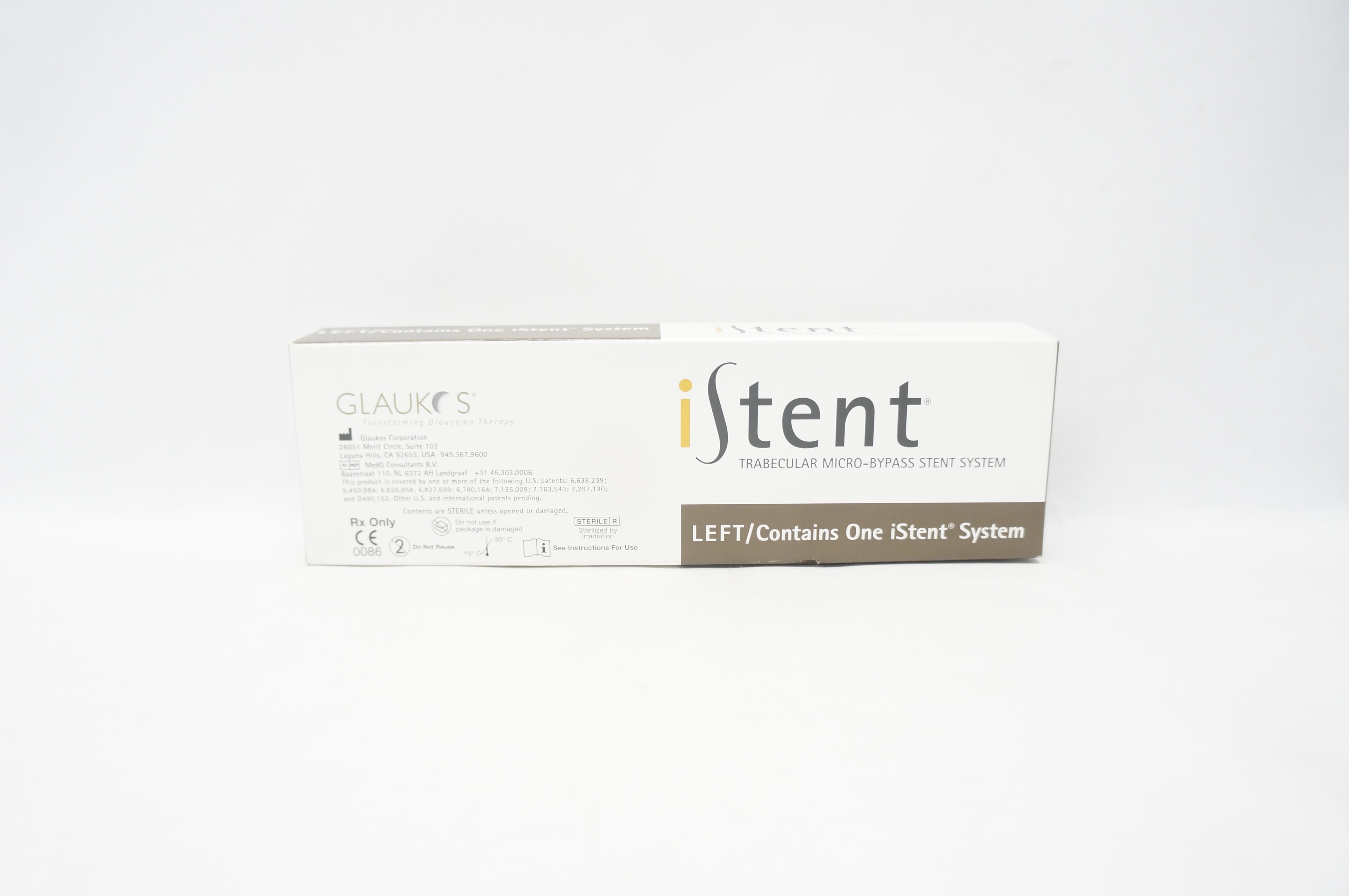 Glaukos GTS100L iStent Trabecular Micro-Bypass Stnt System Left (x)