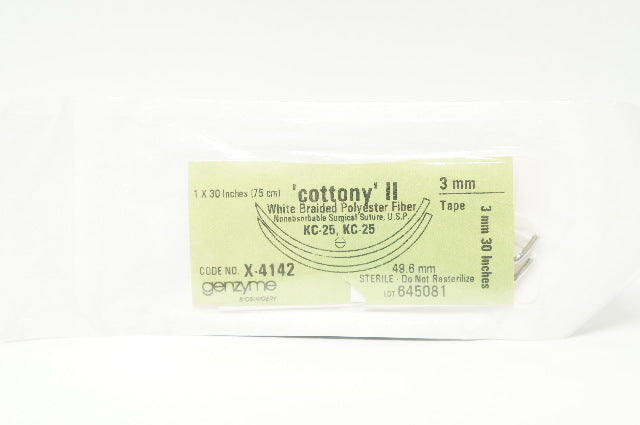 Genzyme X-4142 Cottony II KC-25, KC-25 Poliester Fibre 49.6mm, 3mm x 30inch (x)