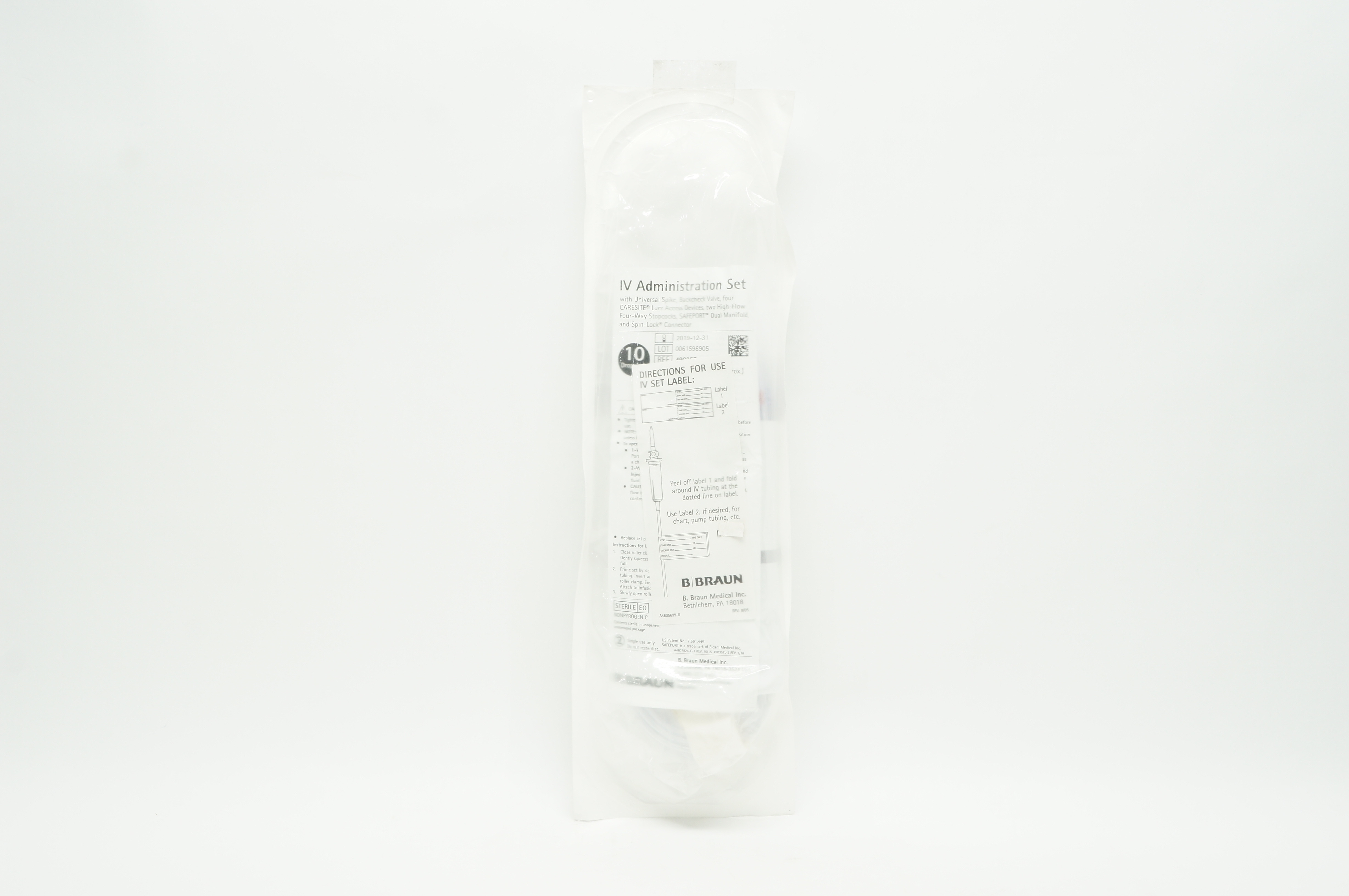 B.Braun 490357 IV Administration Set 10drops/mL 134inch (x)