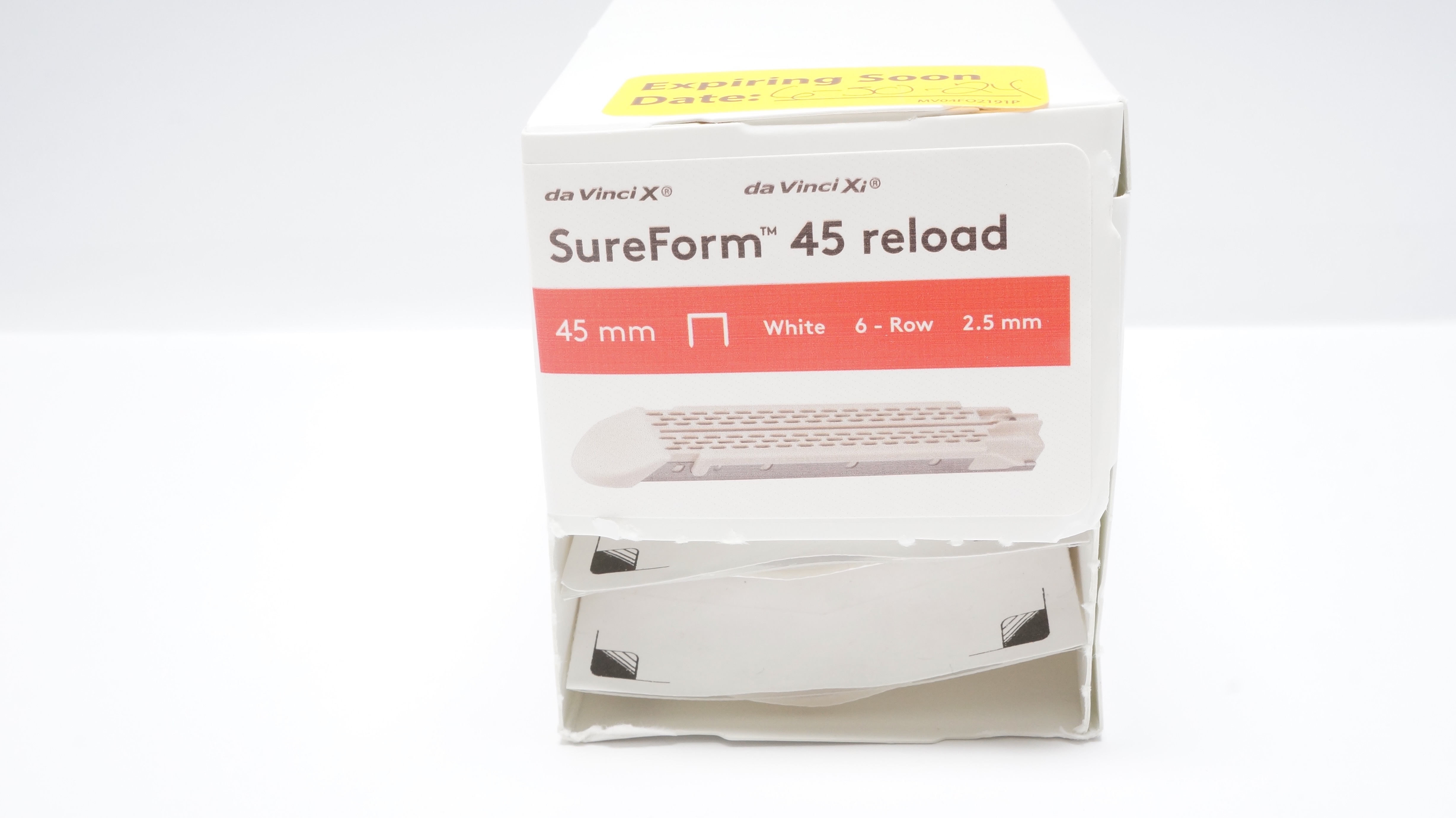 Intuitive 48345W daVinci X Xi SureForm 45mm Reload 6-Row 2.5mm (x) - Box of 10