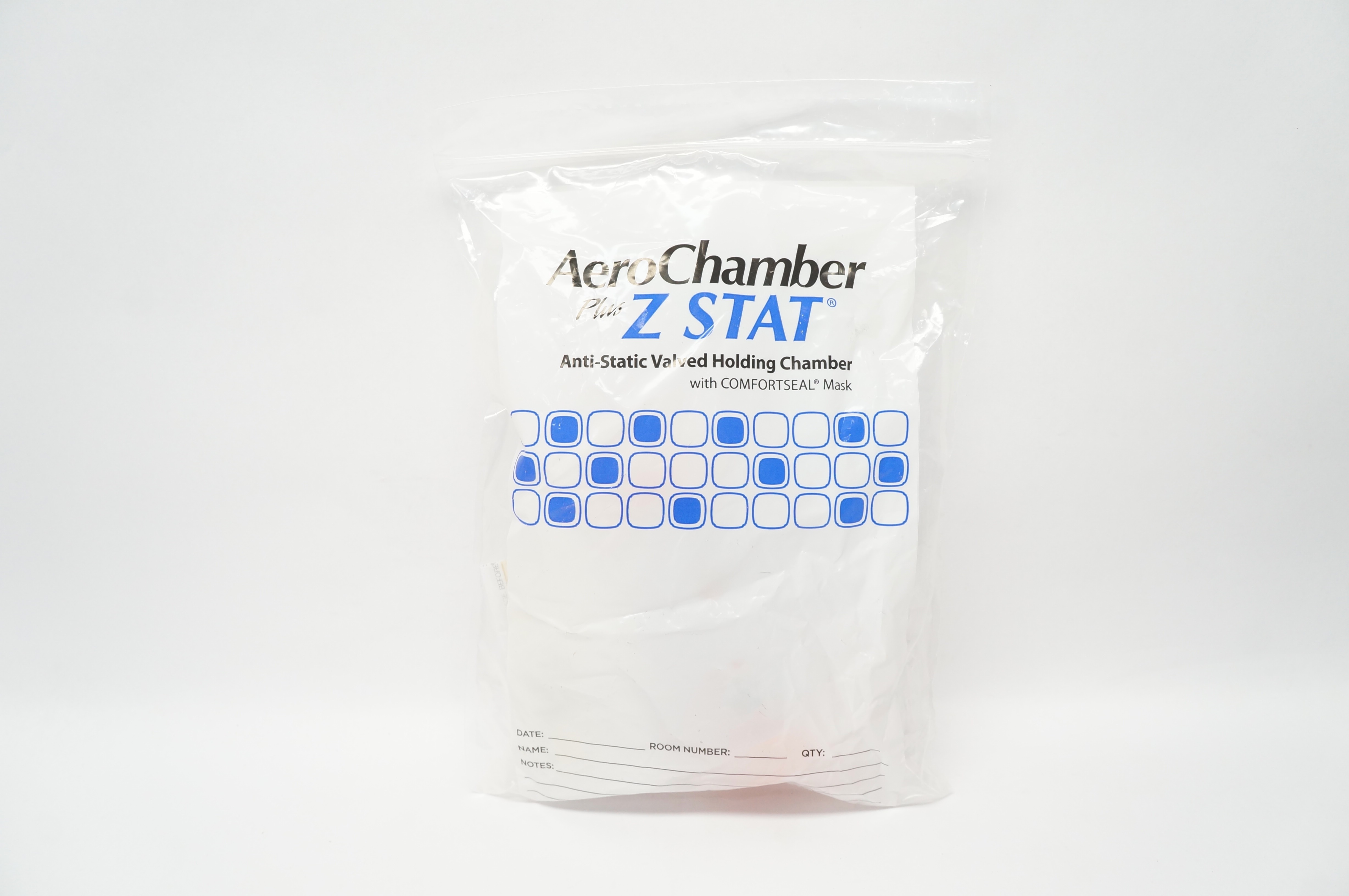 Monaghan AeroChamber Plus Z STAT Anti-Static Valved Holding Chamber, Small Mask