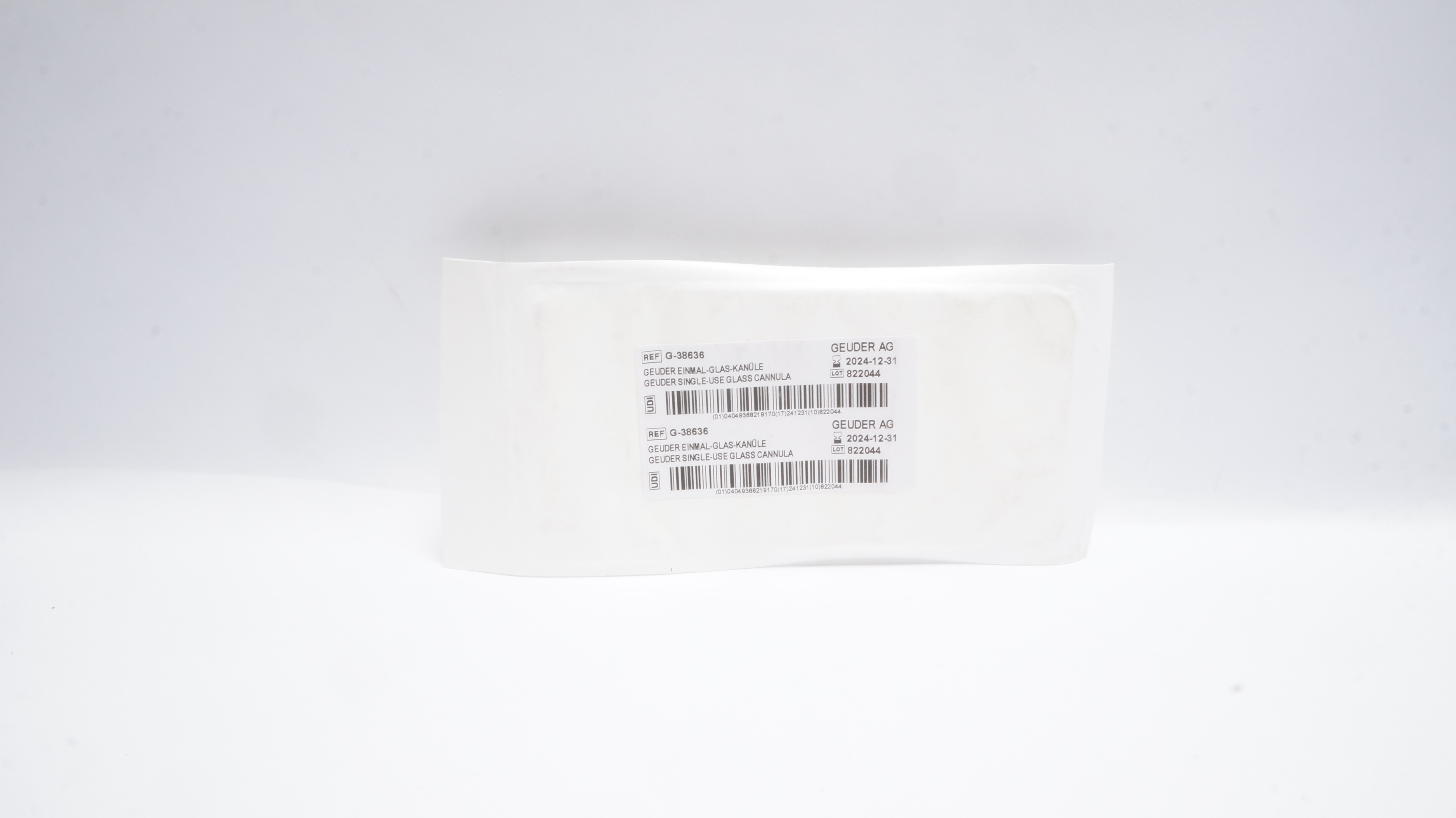 Geuder G-38636 Single Use Glass Cannula (x)