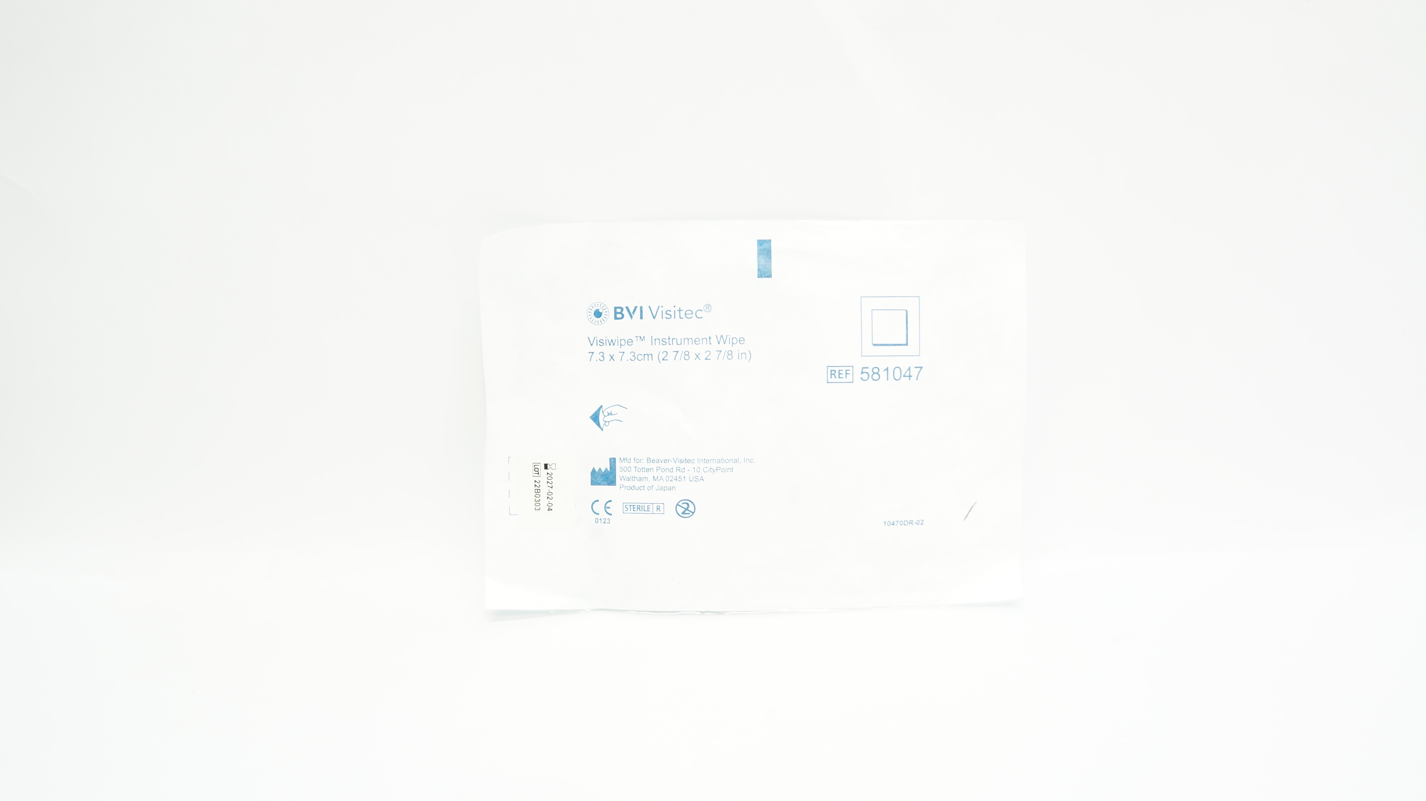 BVI 581047 Visitec Visiwipe Instrument Wipe 2-7/8inch x 2-7/8inch