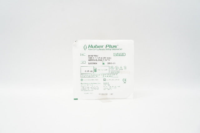 Bard 011915NY Huber Plus Non-Coring Ndle. Safety Infusion Set 19G x 1-1/2inch (x)