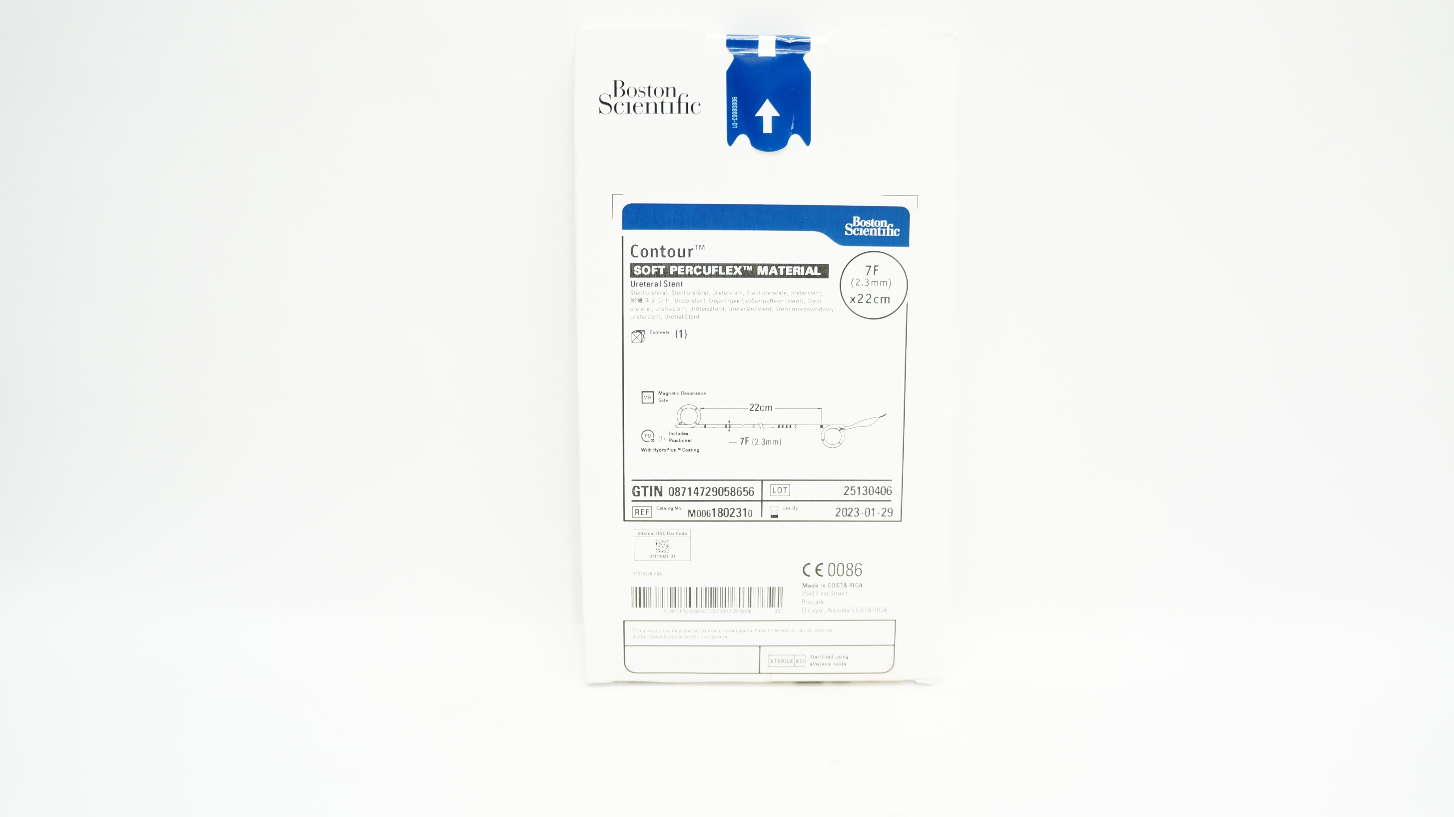 Boston Scientific 180231 Contour Soft Percuflex Ureteral Stnt 7F x 22 cm(x)
