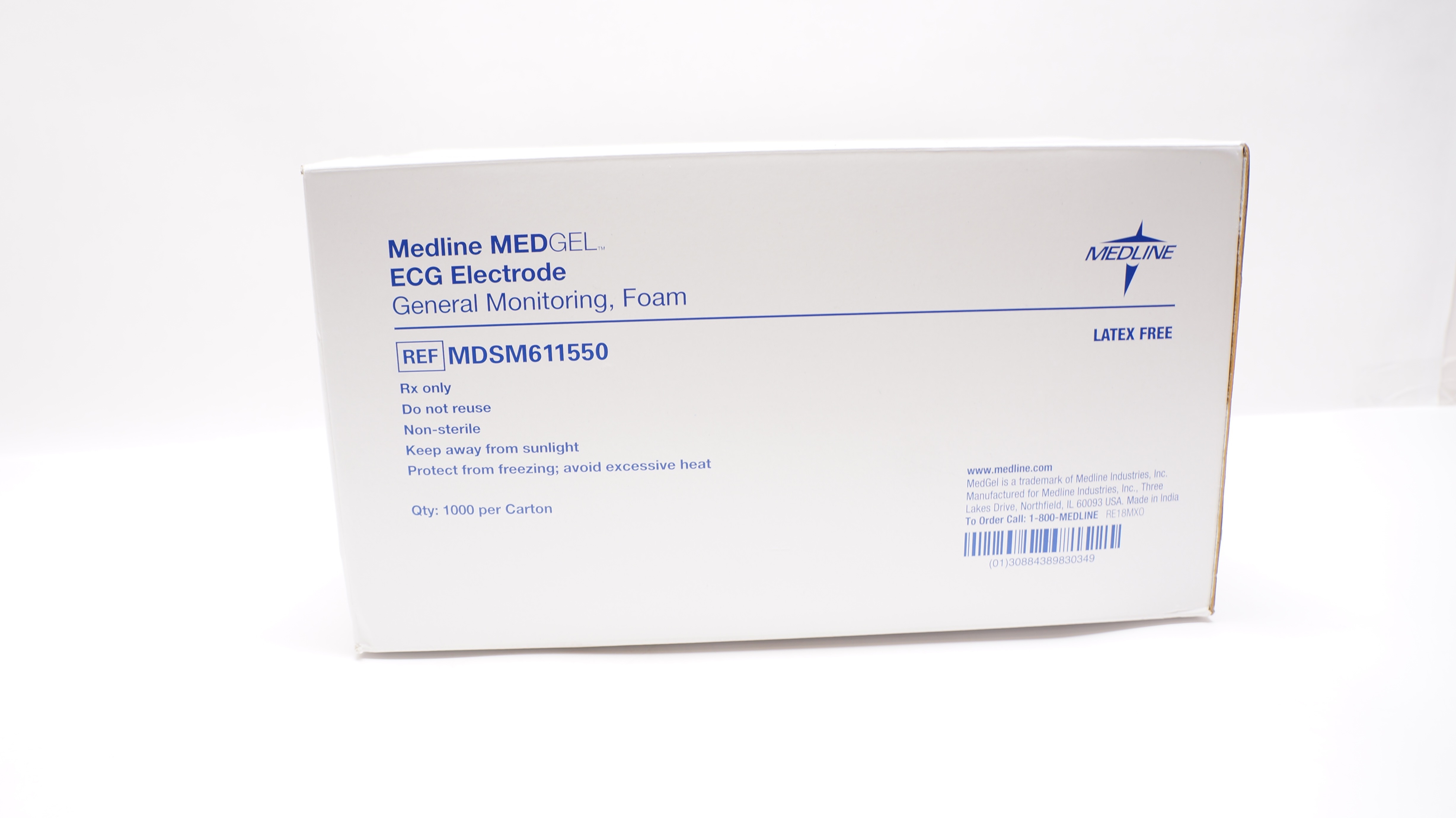 Medline MDSM611550 Medgel ECG Electrode (x) - Pack of 1000