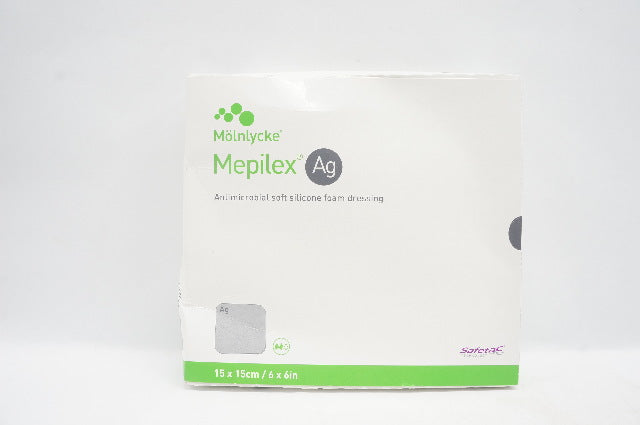 Molnlycke Healthcare 287300 Mepilex Ag with Safetac Technology 6x6inch -Box of 5