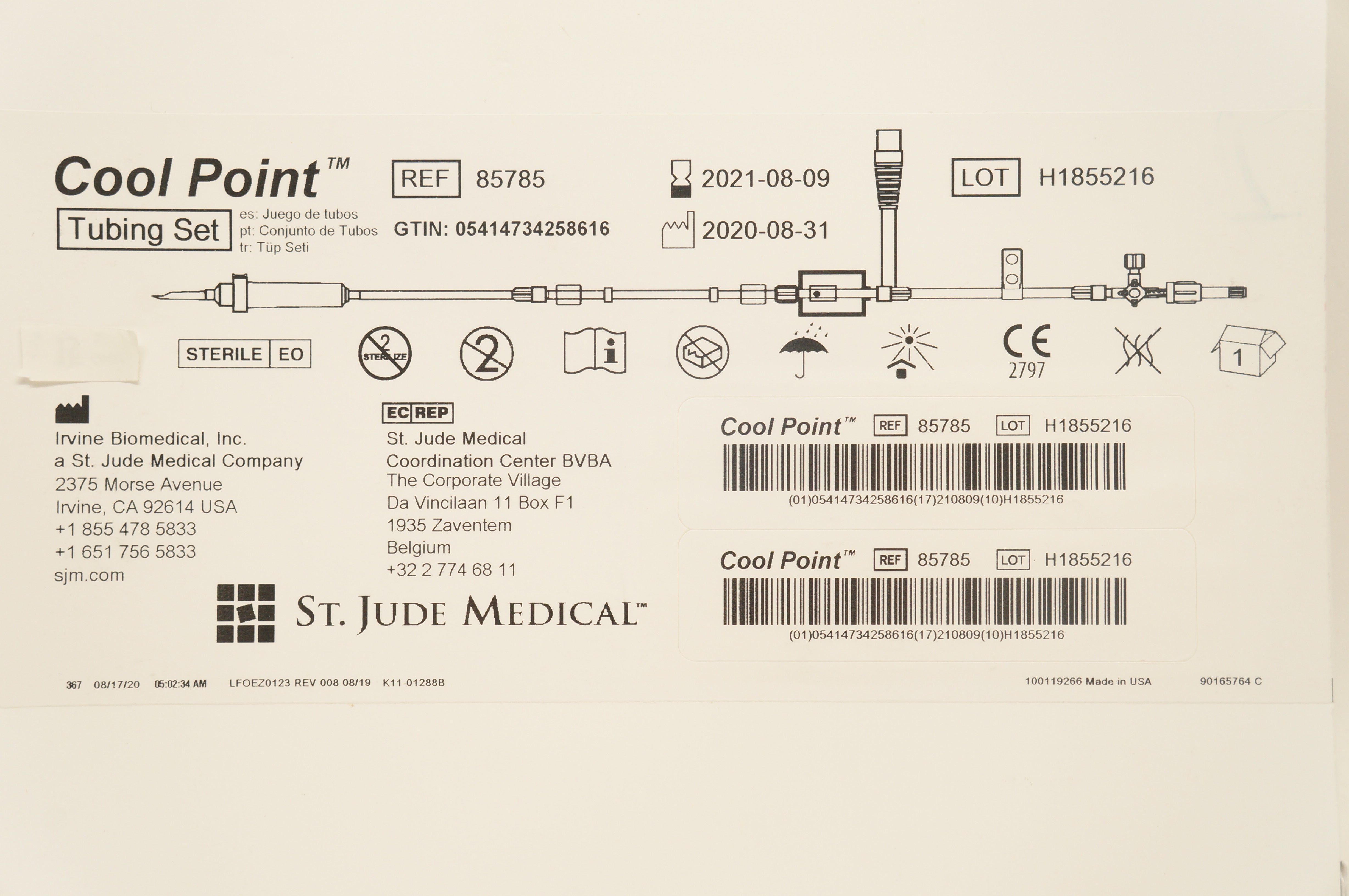 St. Jude Medical 85785 Cool Point Tubing Set (x)