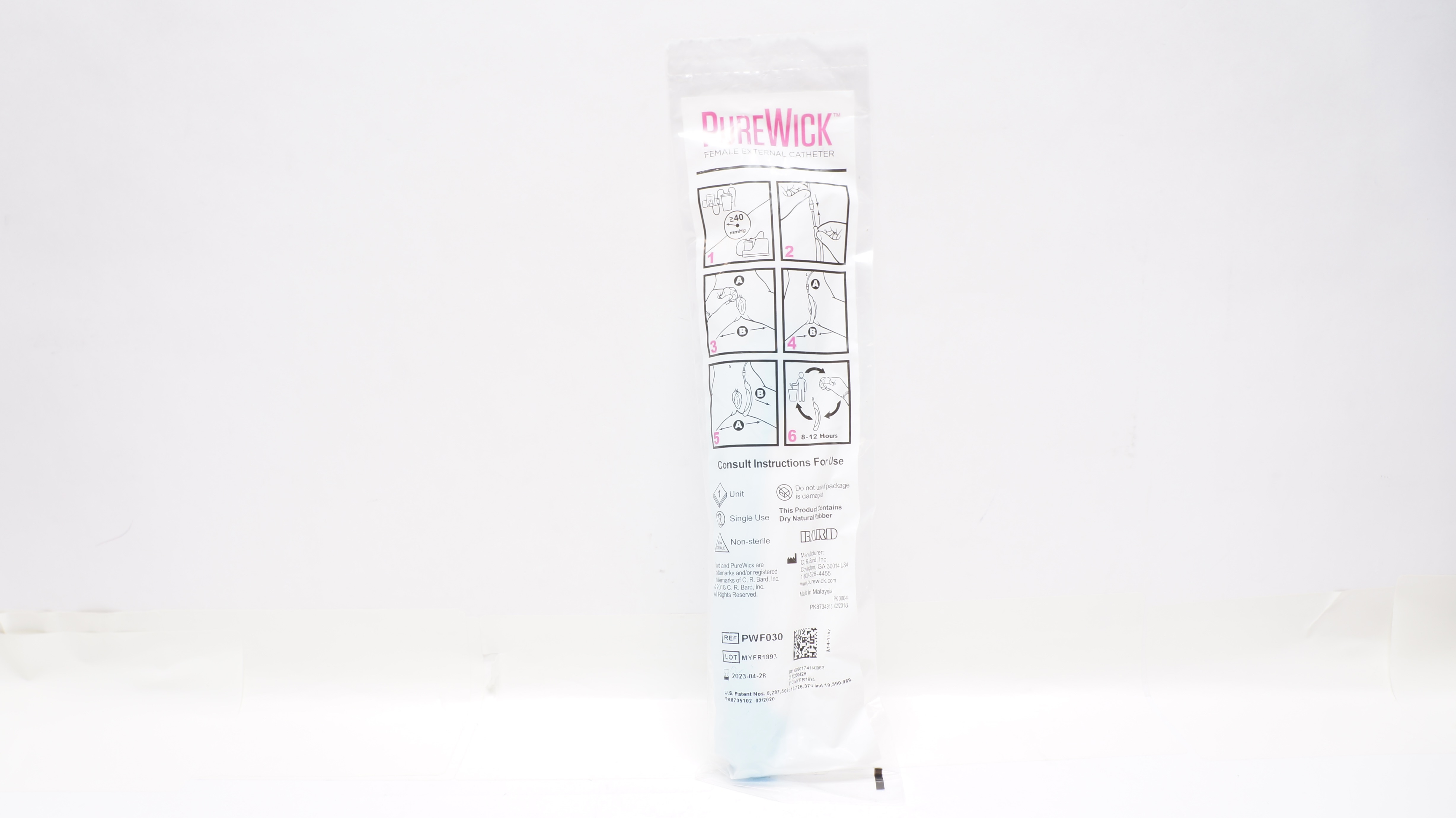 Bard PWF030 PureWick Female External Cath. ≥40 mmHg (x)