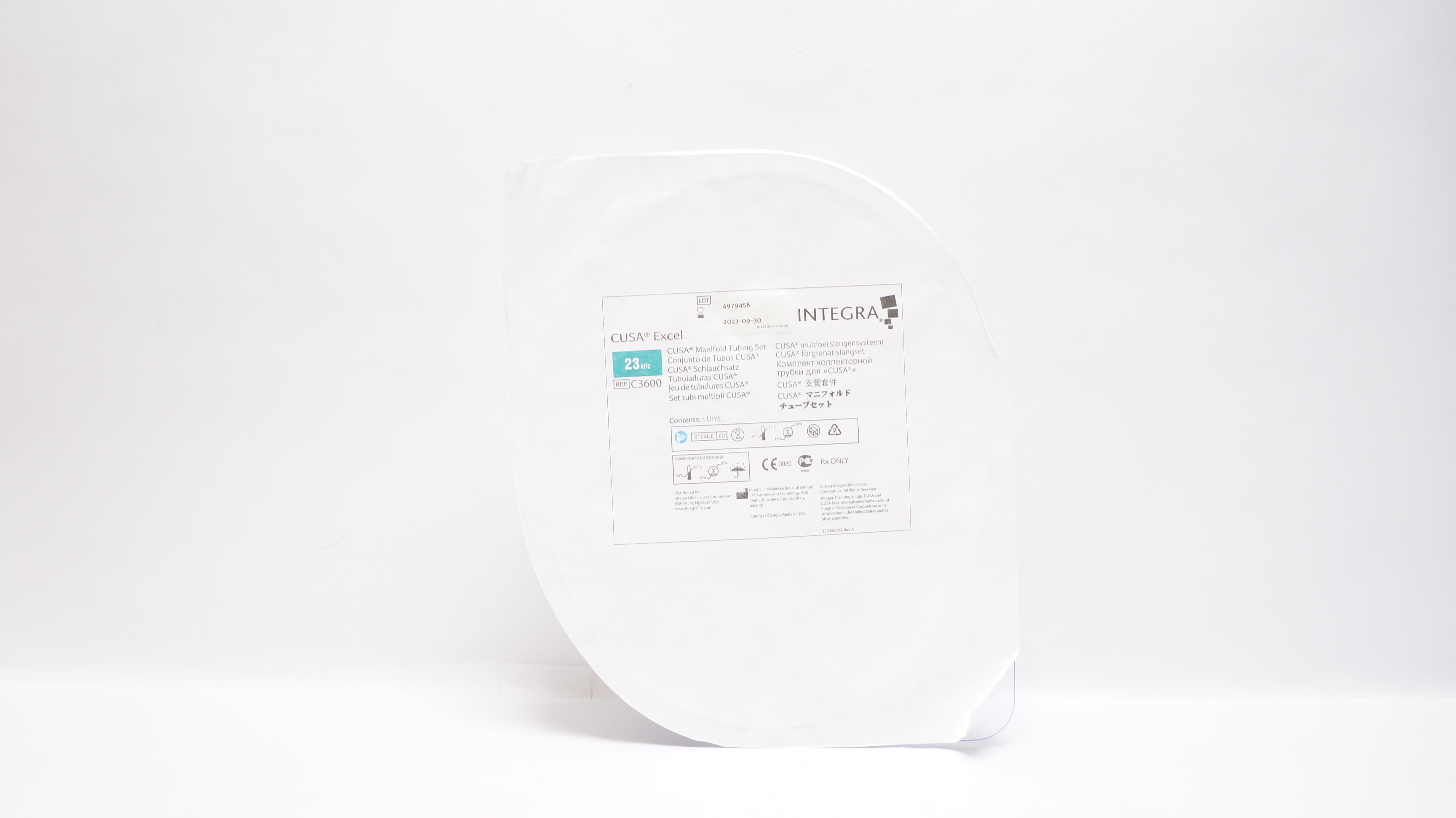 Integra LifeSciences C3600 CUSA Excel Manifold Tubing Set 23kHz (x)