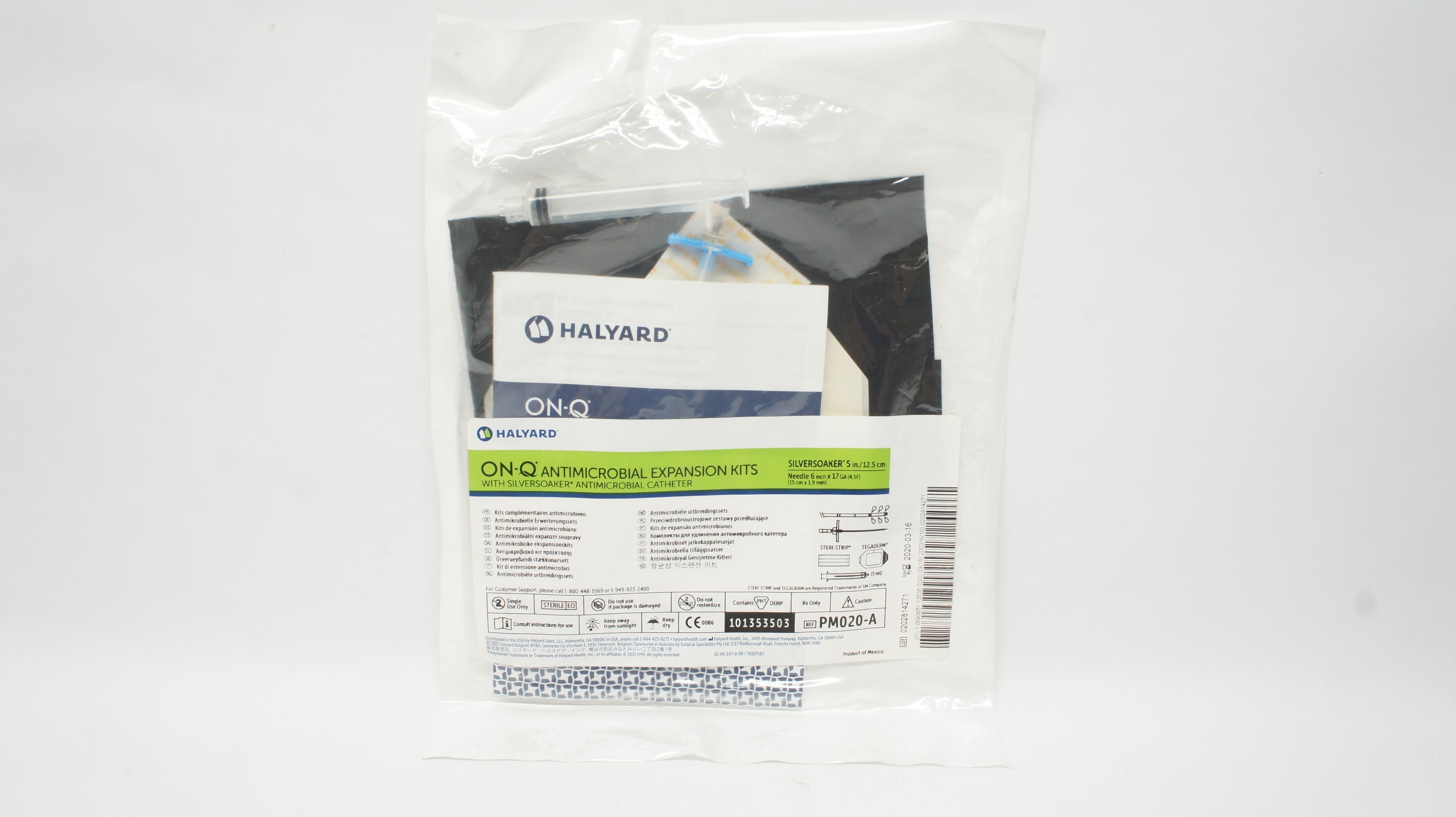 Halyard PM020-A On-Q Antimicrobial Expansion Kits w/Antimicrobial Cath. 5in. (x)