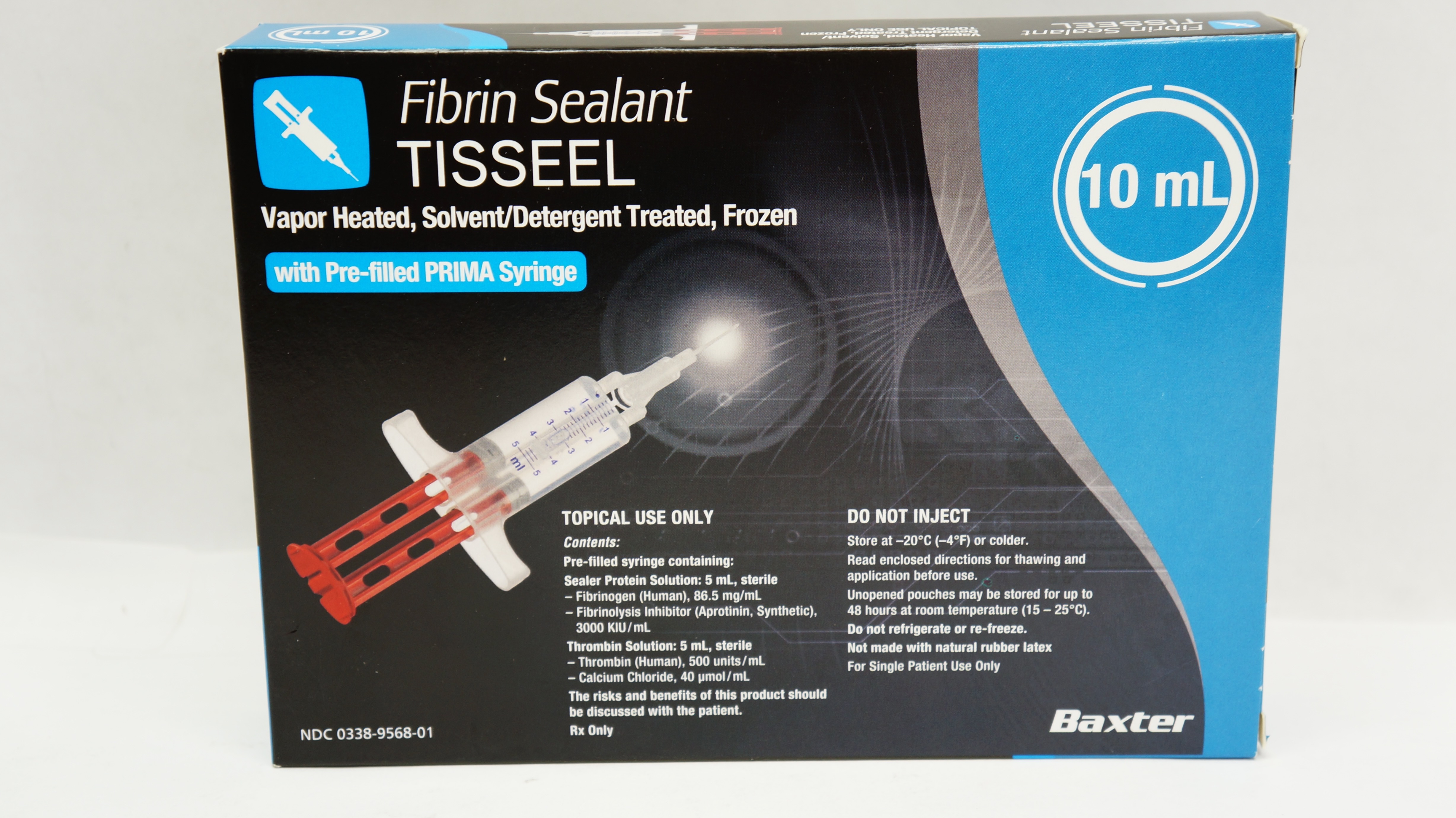 Baxter 1506080 Fibrin Sealant Tisseel w/Pre-filled PRIMA Syringe 10mL