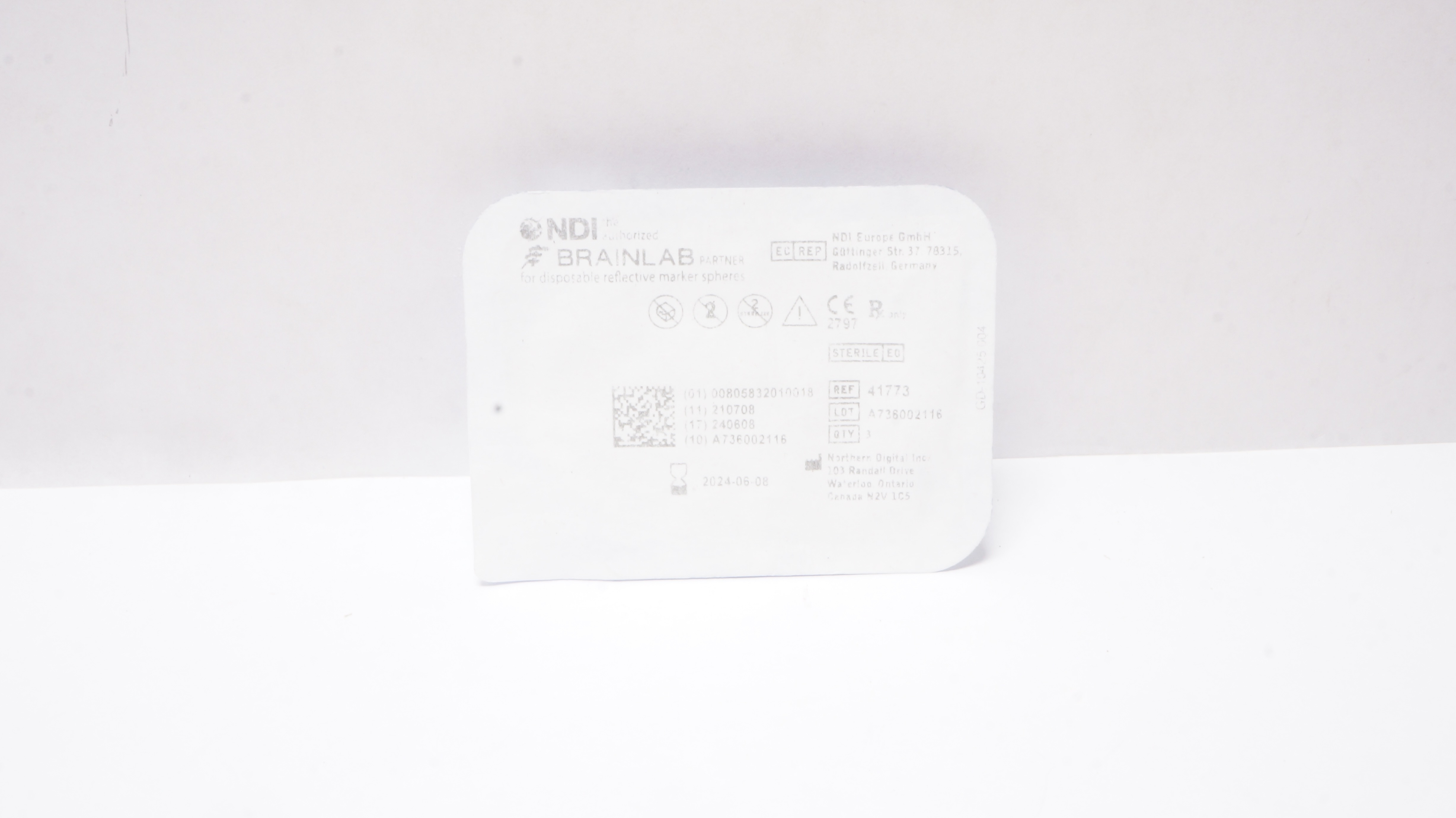 Brainlab 41773 Disposable Reflective Marker Spheres - Pack of 3