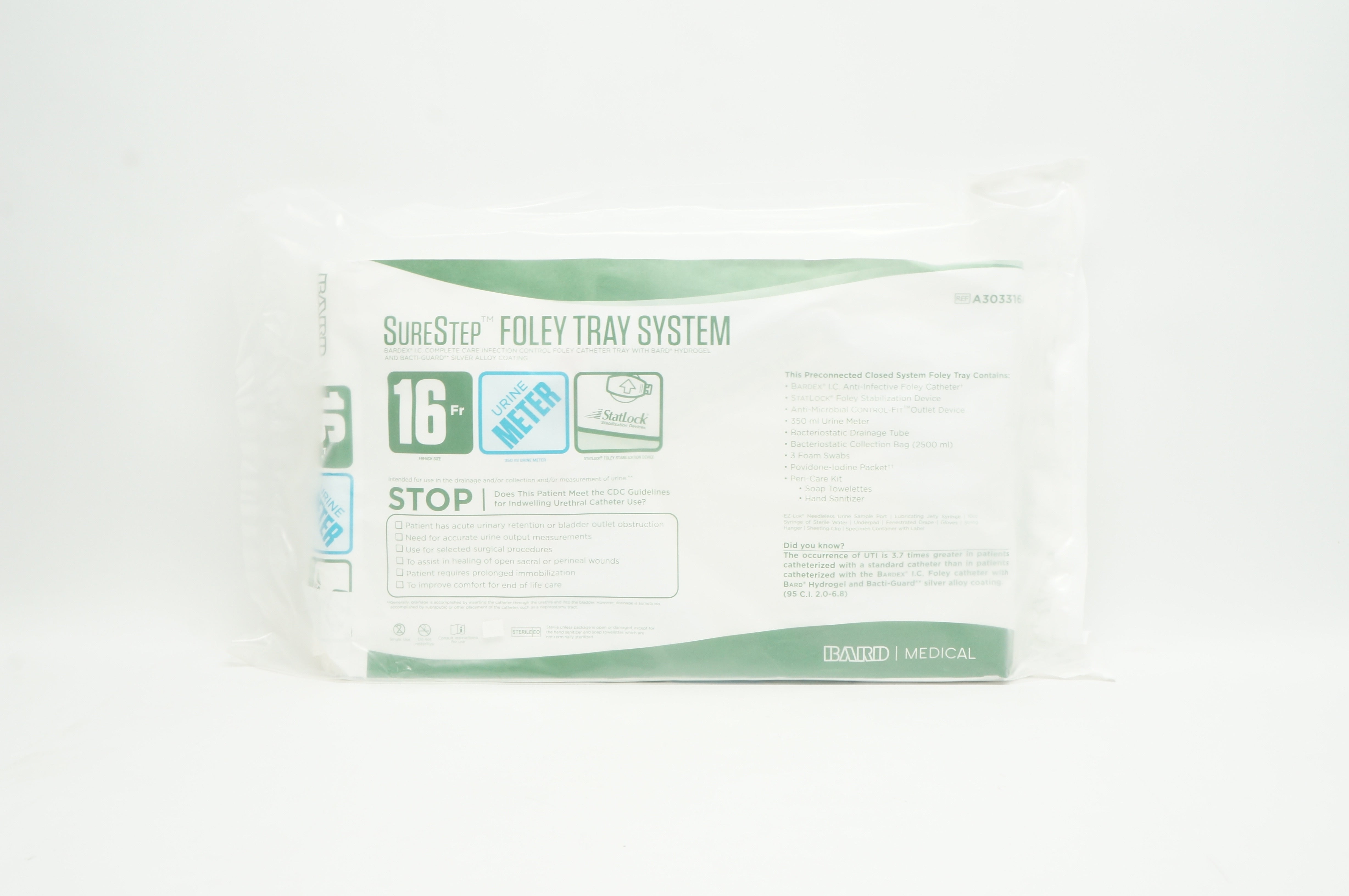 Bard A303316A SureStep Foley Tray System 16Fr (x)