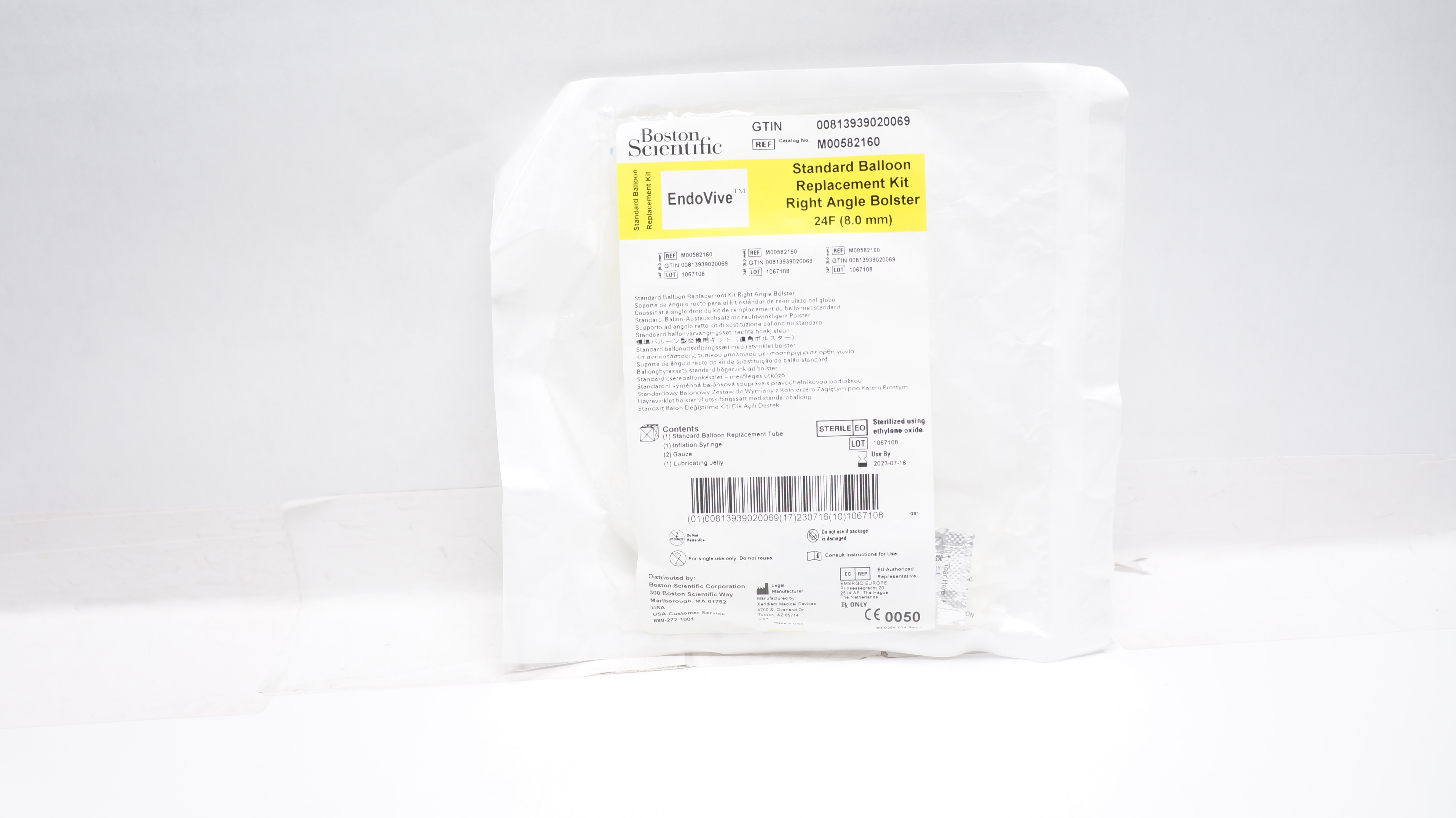 Xeridiem Medical M00582160 Endo Vive Standard Balloon Replacement Kit, 24F (x)