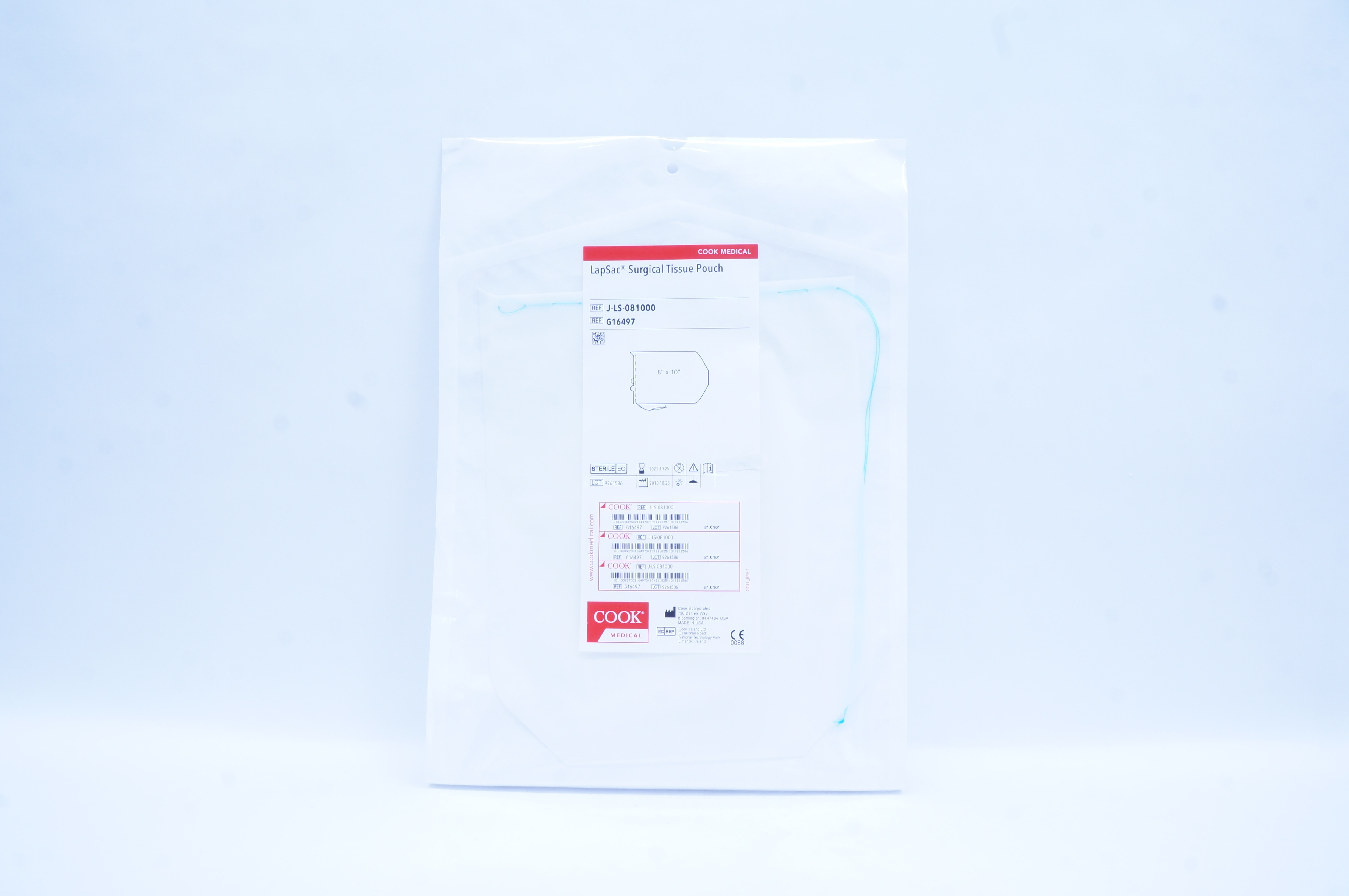 Cook Medical G16497 LapSac Surgical Tissue Pouch 8inch x 10inch