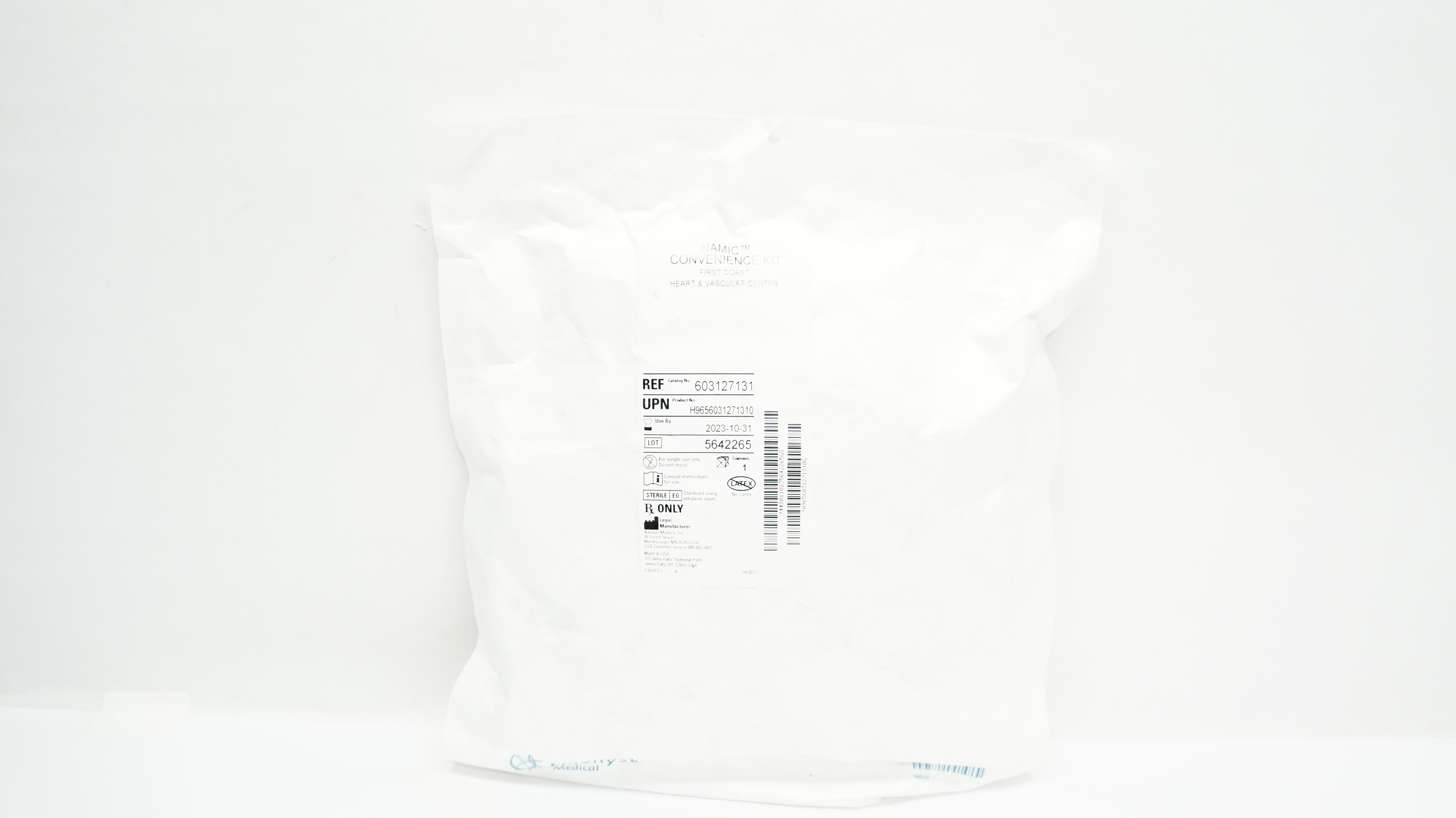 Navilyst Medical 603127131 Namic Convenience Kit First Coast