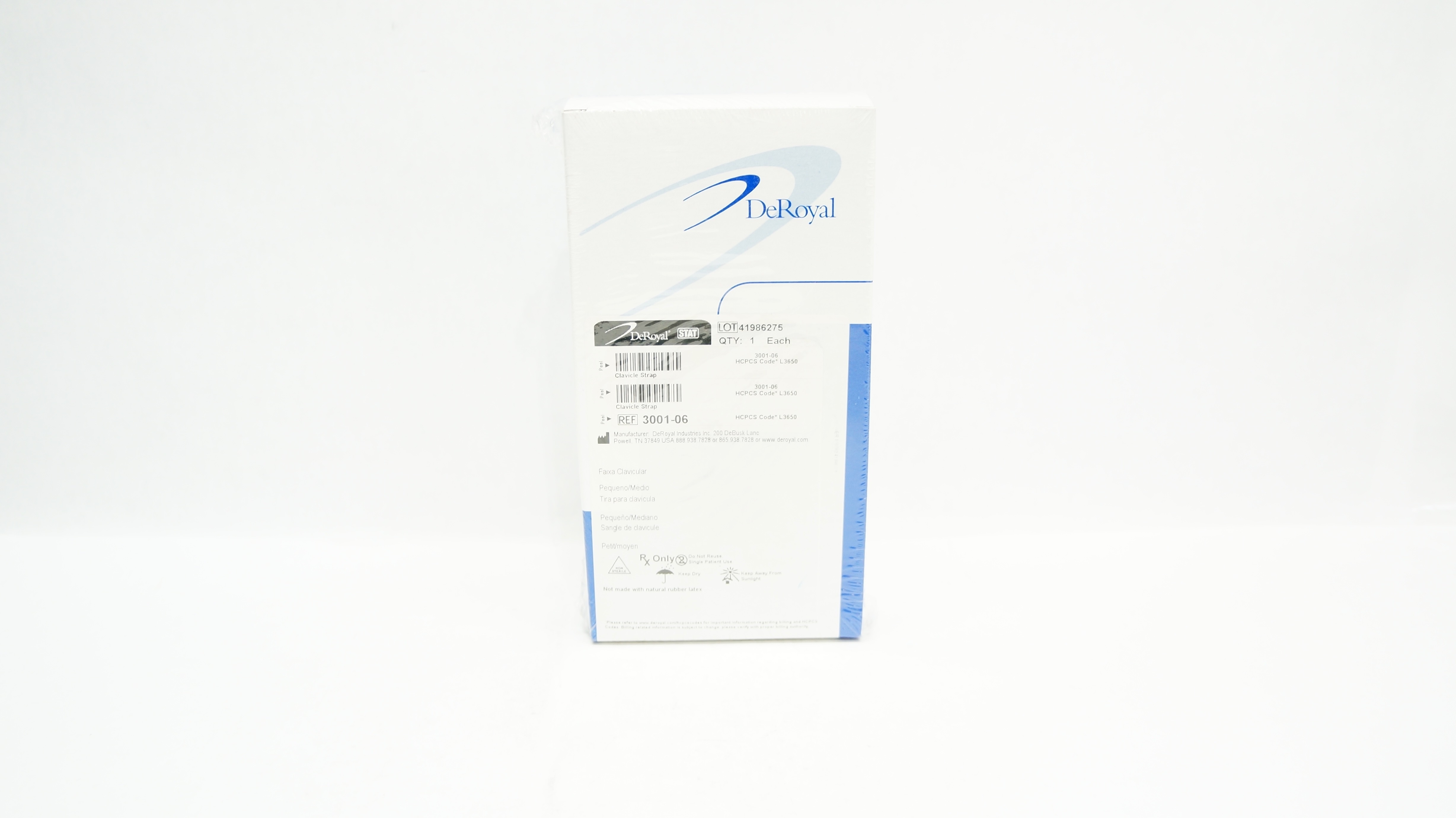 DeRoyal 3001-06 Clavicle Strap Small/Medium