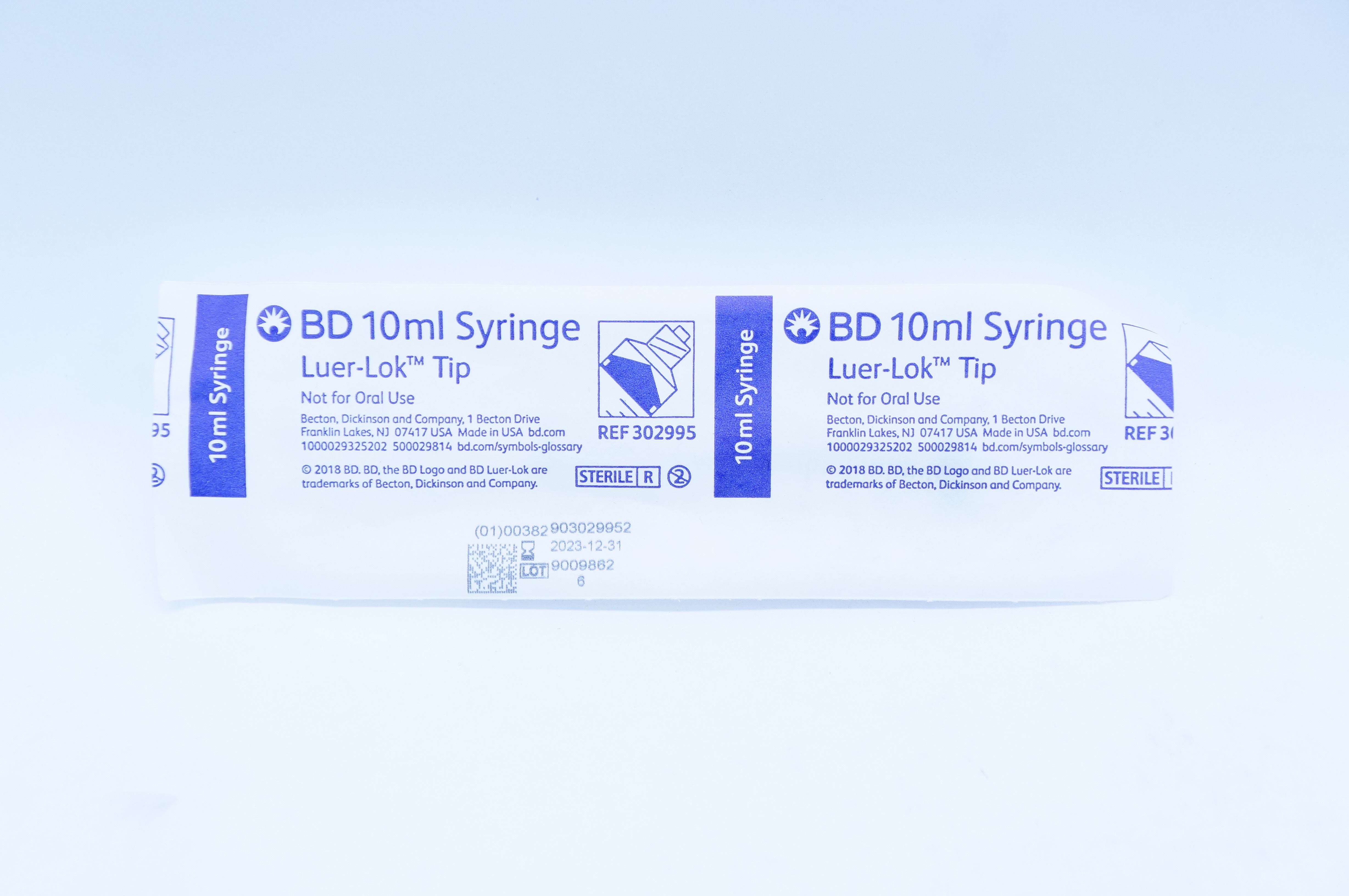 BD 302995 Luer-Lok Tip Syringe 10ml