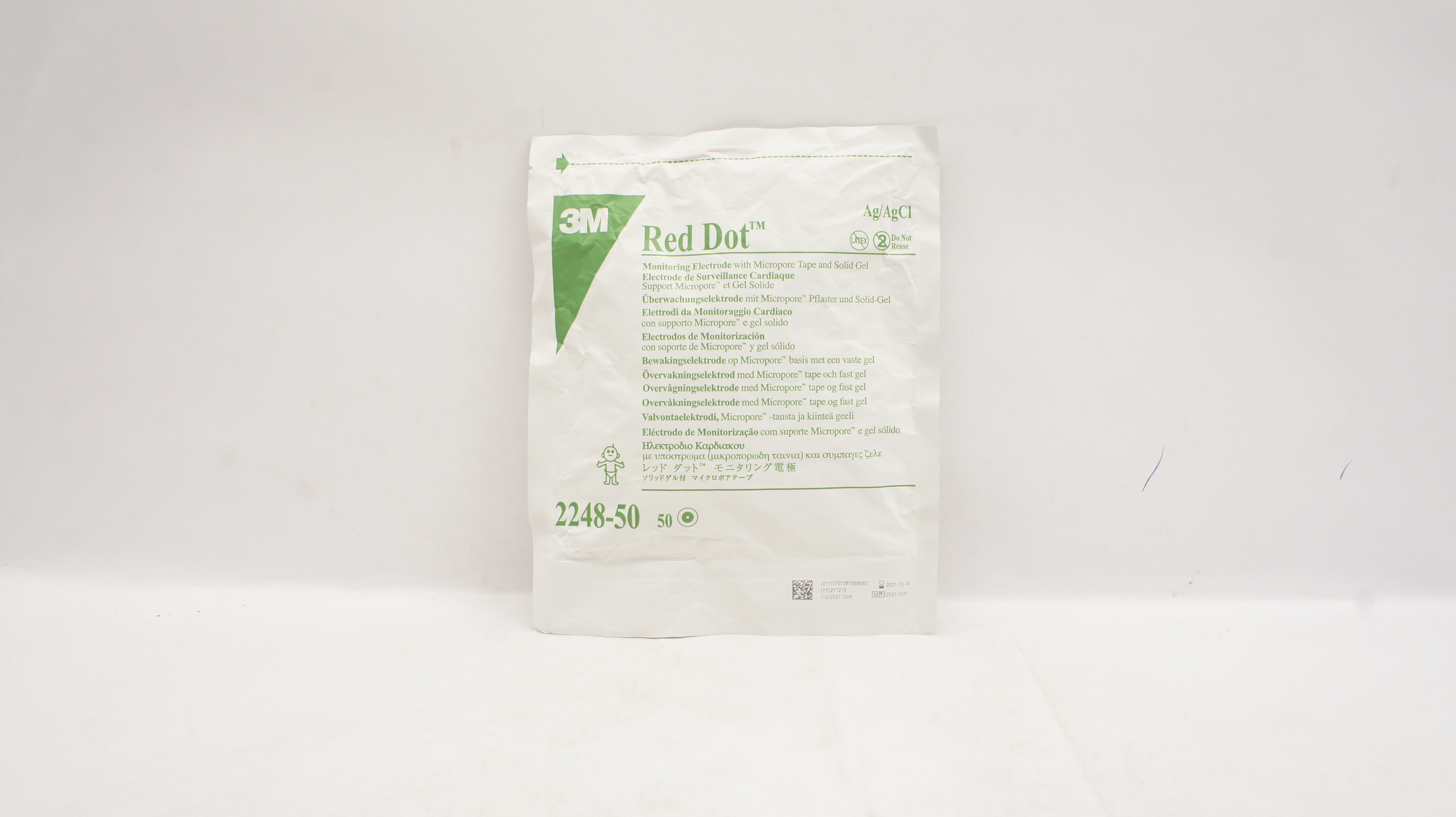 3M 2248-50 Red Dot Monitoring Electrode (x) - Pack of 50