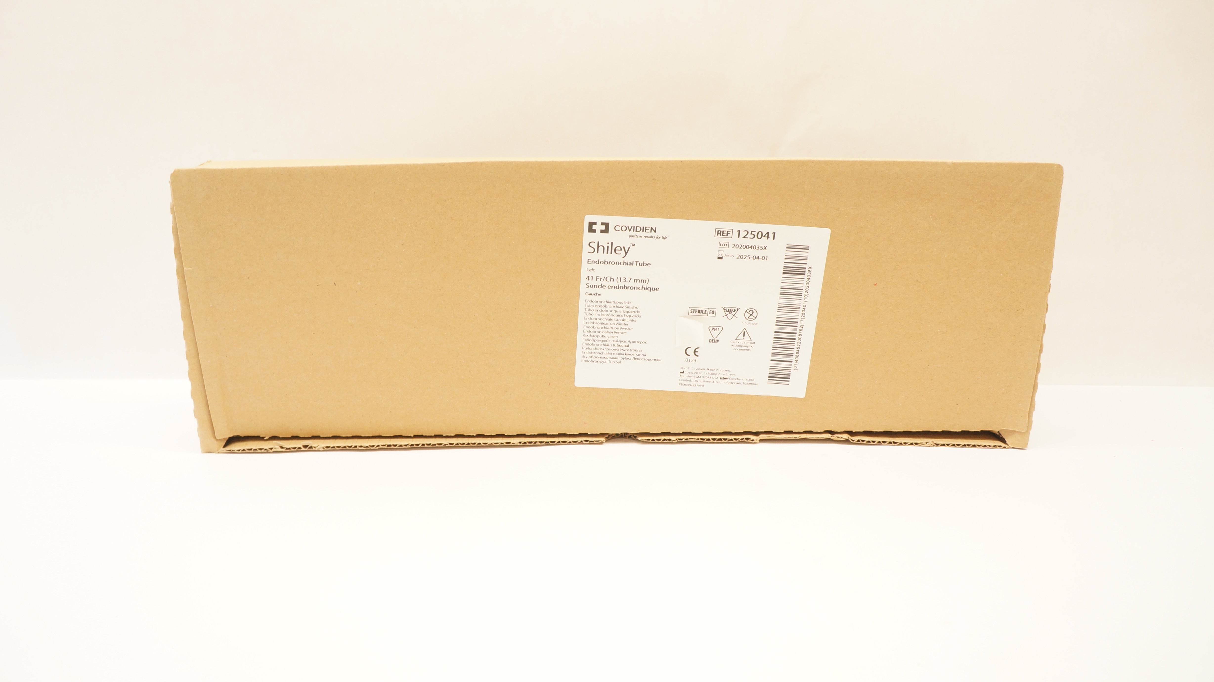 Covidien 125041 Shiley Endobronchial Tube Left, 41Fr/Ch