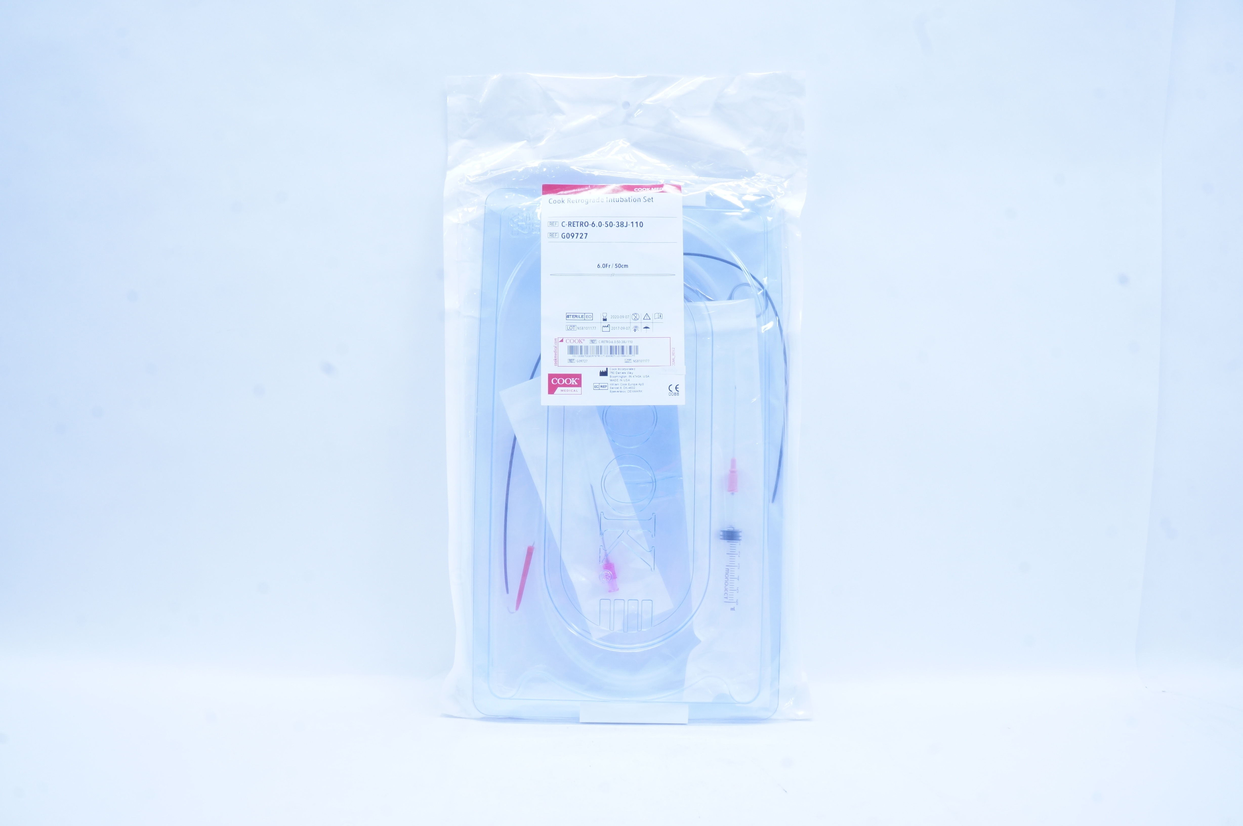 Cook Medical G09727 Retrograde Intubation Set 6.0Fr x 50cm (x)