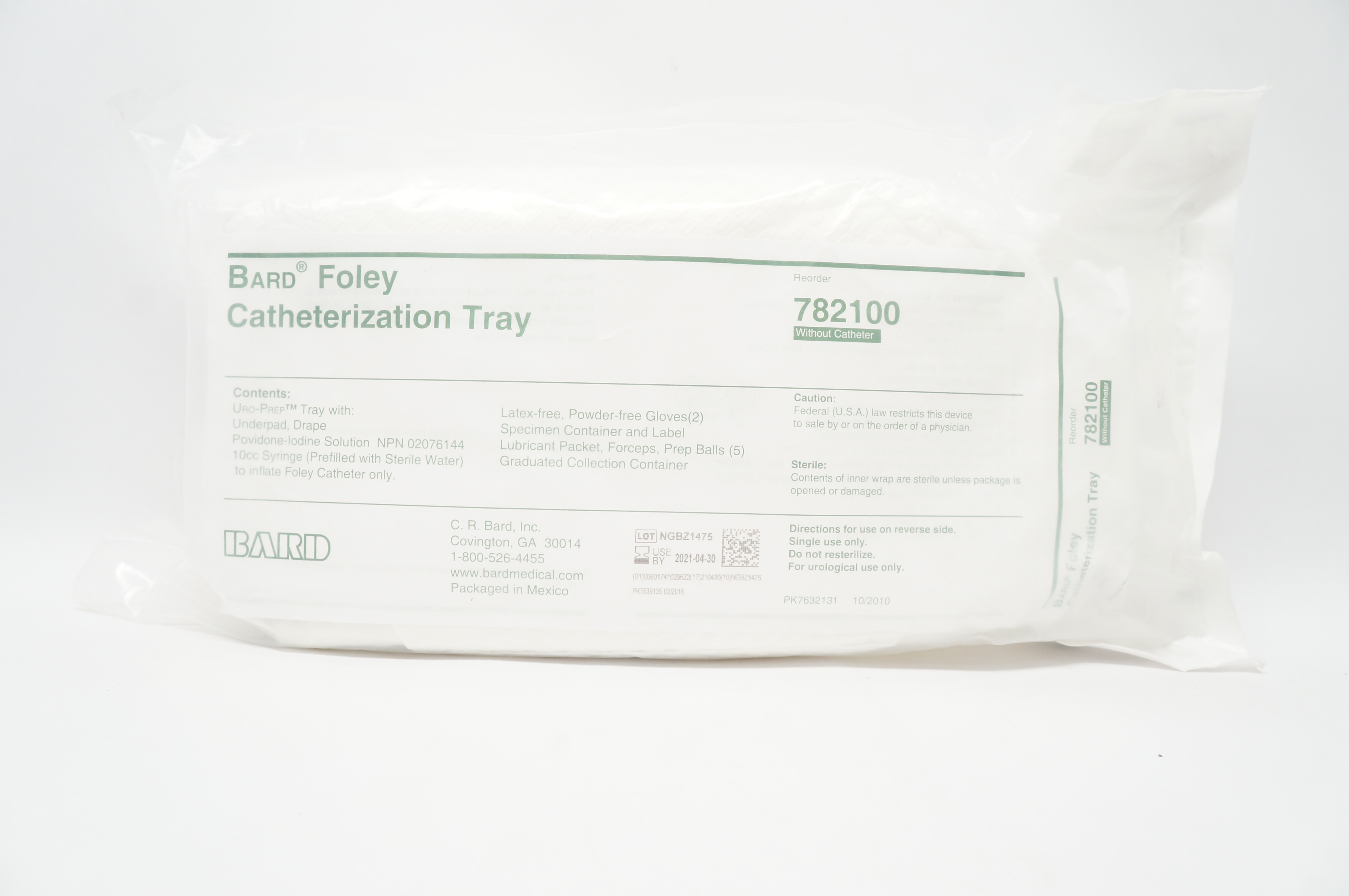 Bard 782100 Foley Catheterization Tray (x)