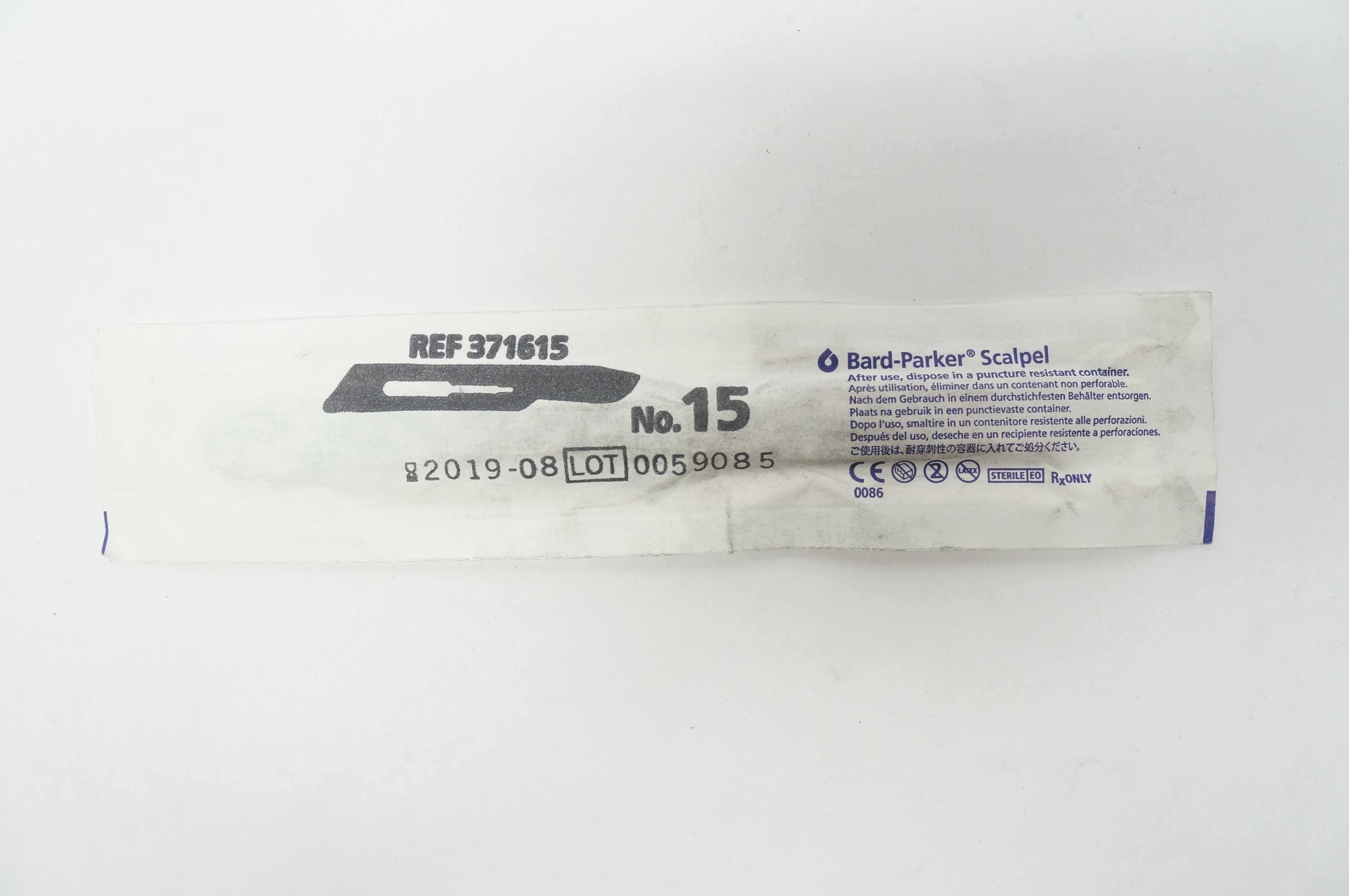 Aspen 371615 Bard-Parker Scalpel Stainless Steel Surgical Blade N15 (x)