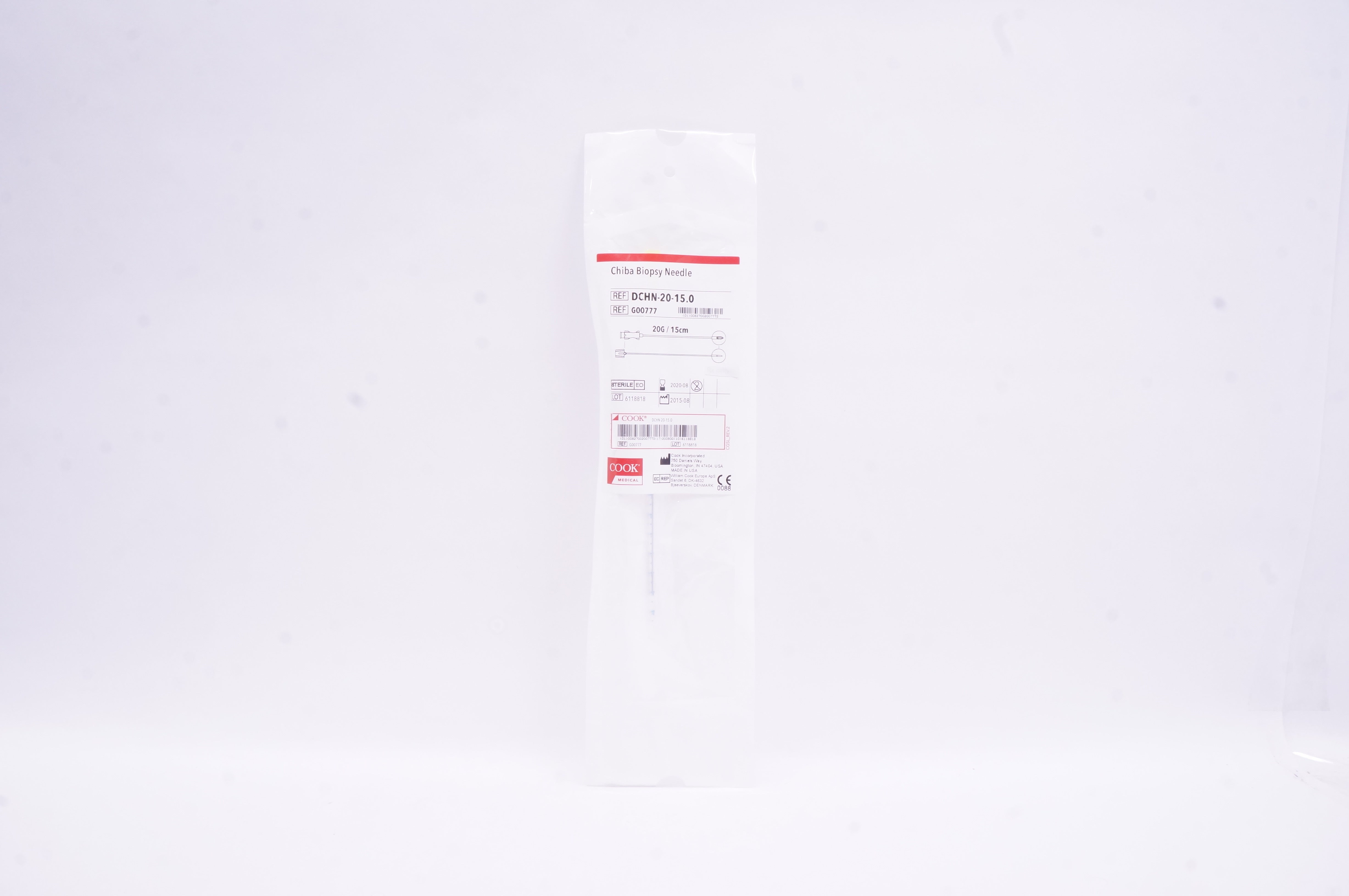 Cook Medical G00777 Chiba Biopsy Ndle. 20G/15 cm (x)