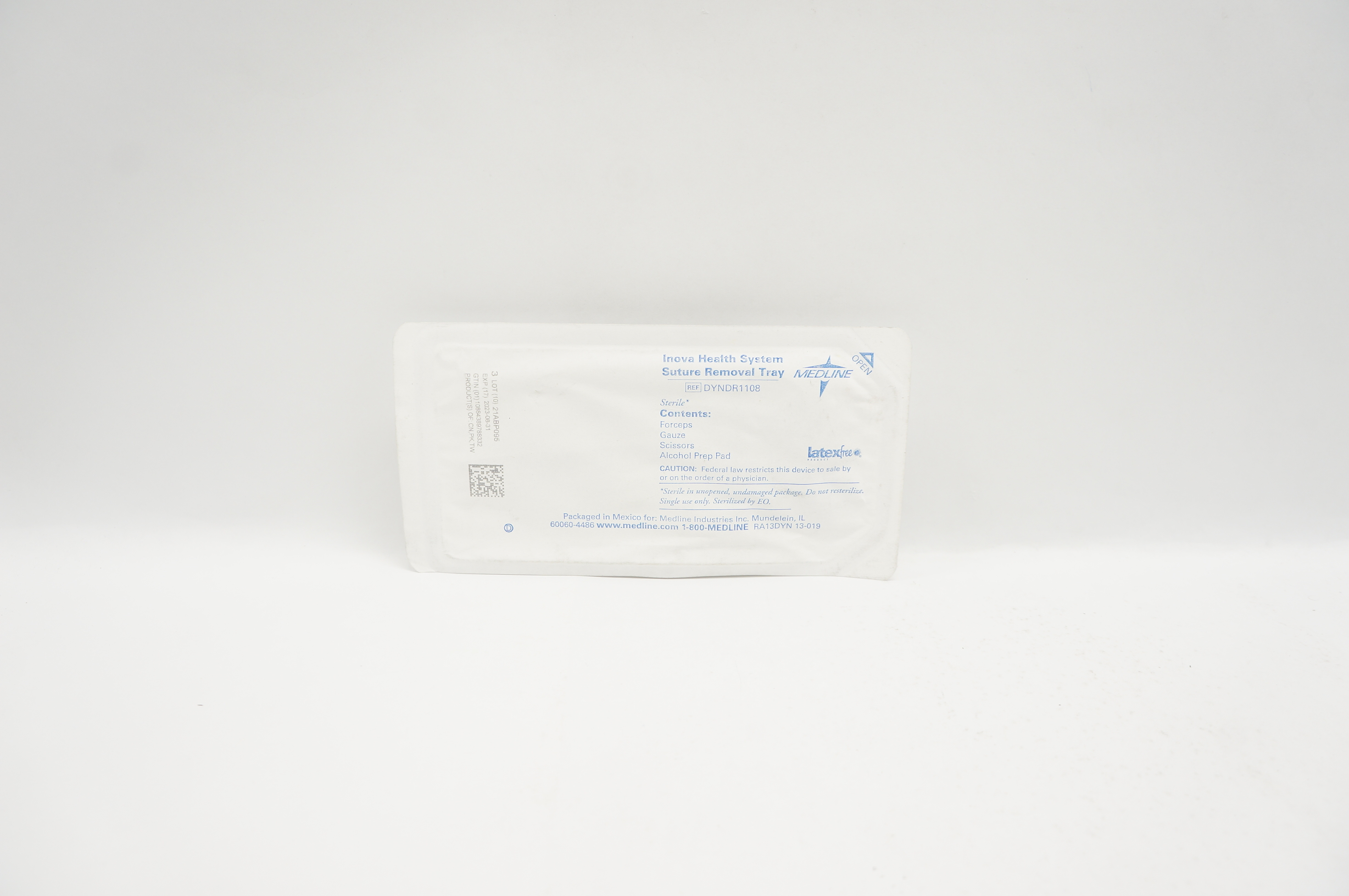 Medline DYNDR1108 Inova Health System Stre Removal Tray