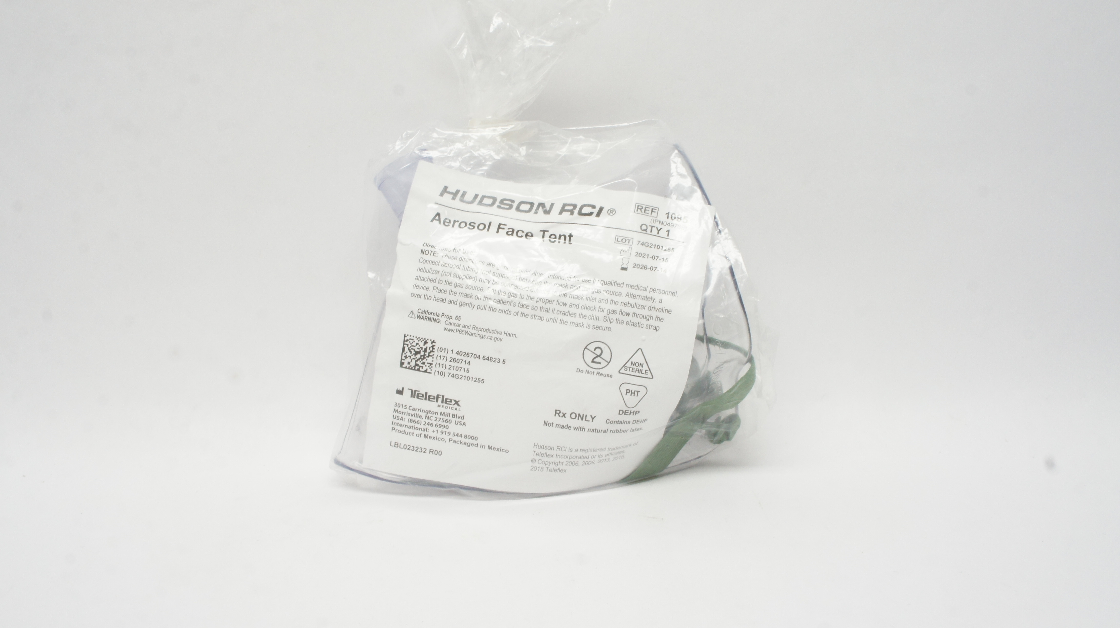 Teleflex 1095 Hudson RCI Aerosol Face Tent