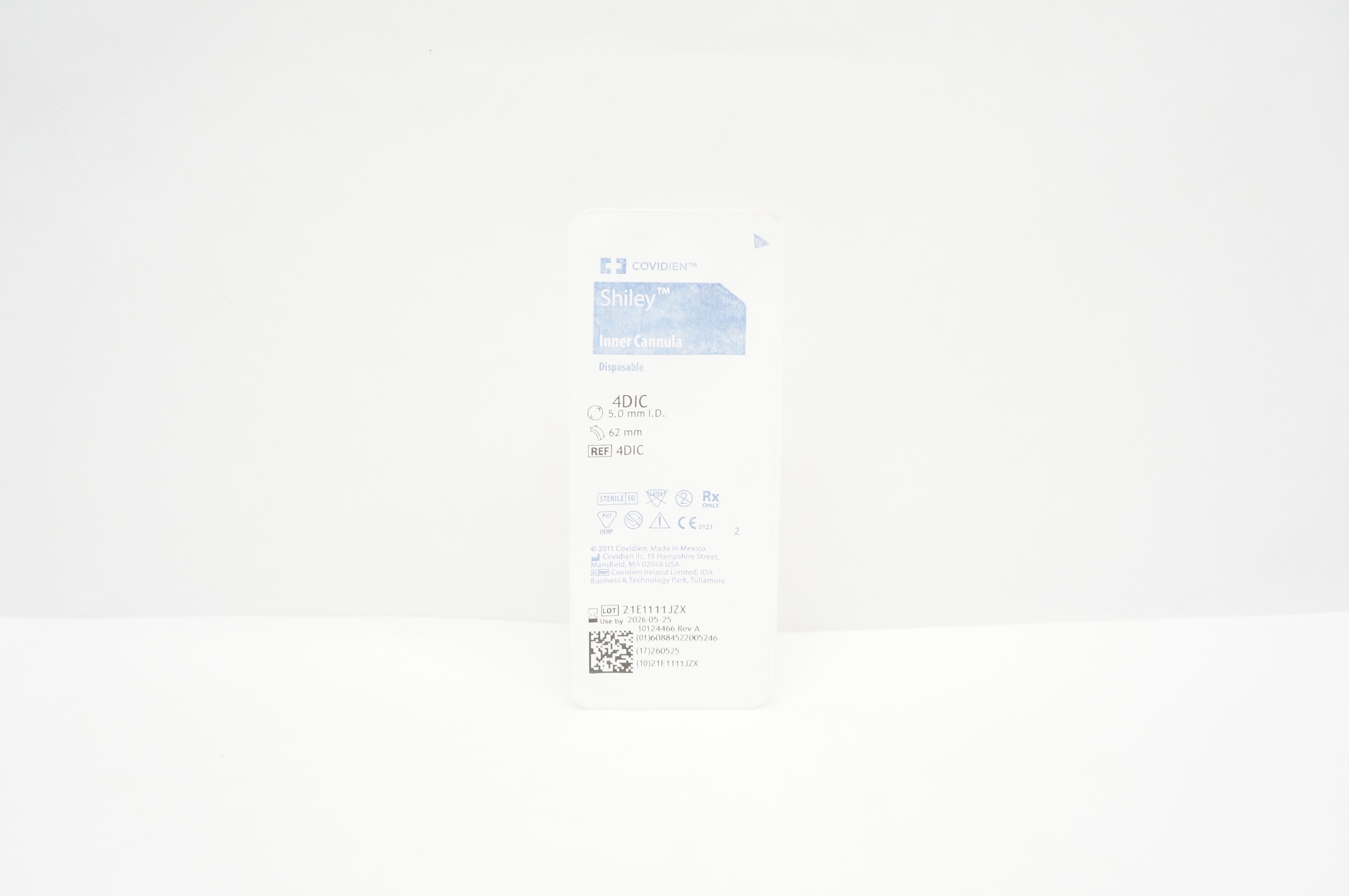 Covidien 4DIC Shiley Inner Cannula, Disposable, 5.0mm x 62mm