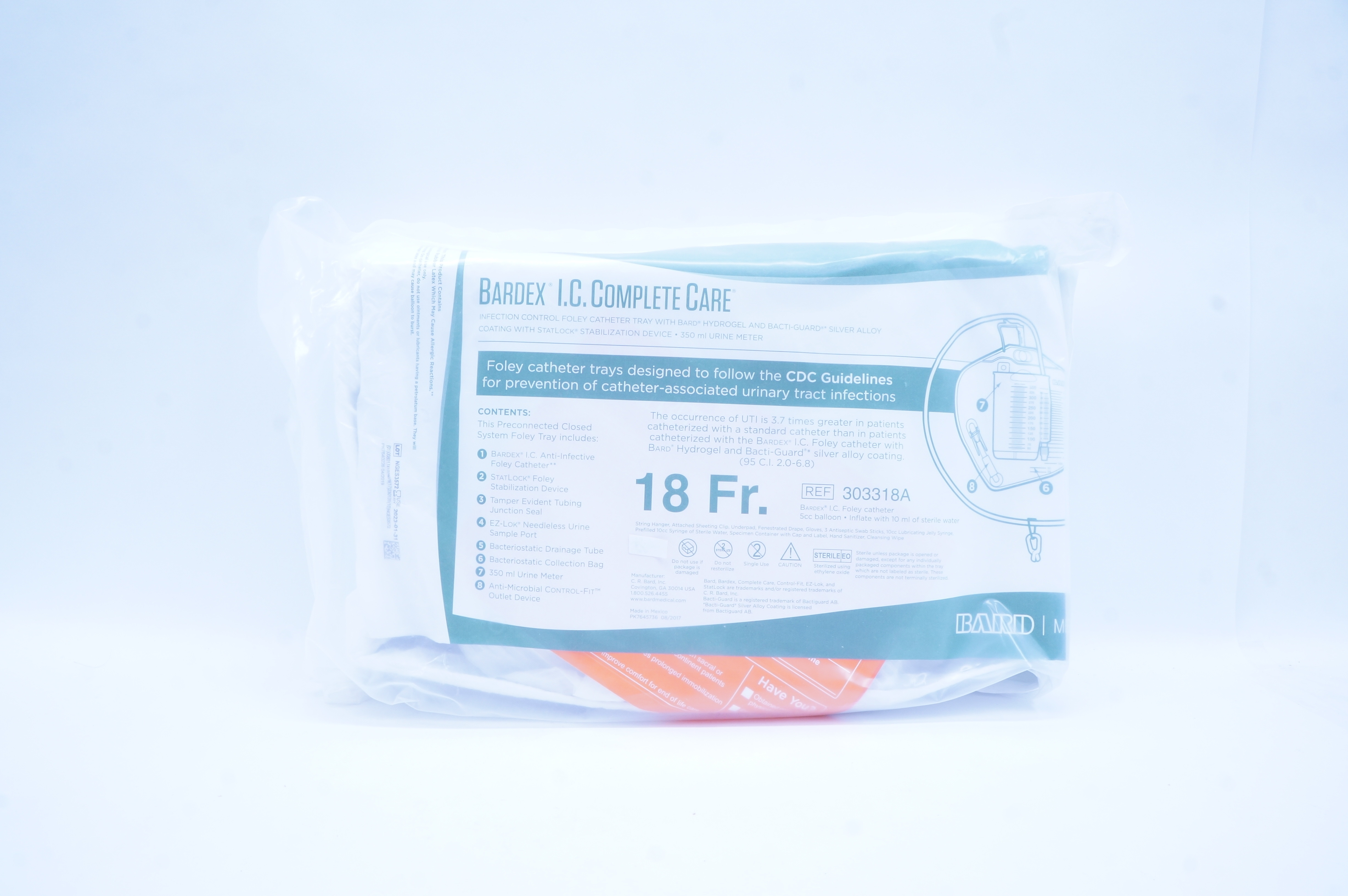 Bard 303318A Bardex I.C. Complete Care 18Fr (x)