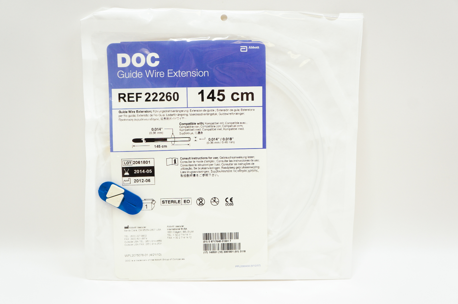 Abbott 22260 DOC Guide Wire Extension 0.014inch x 145cm (x)