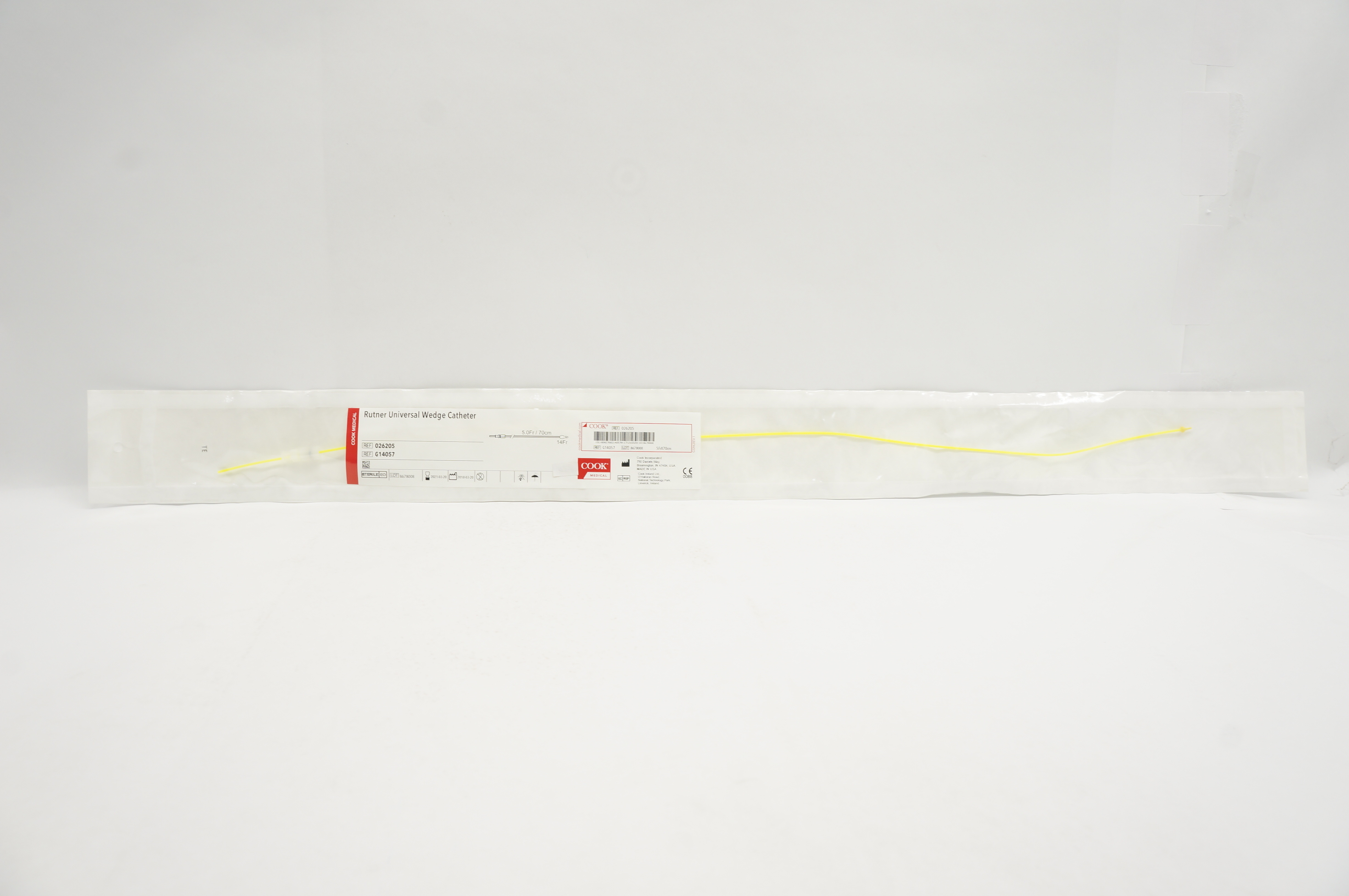 Cook Medical G14057 Rutner Universal Wedge Cath. 5Fr. x 70cm (x)