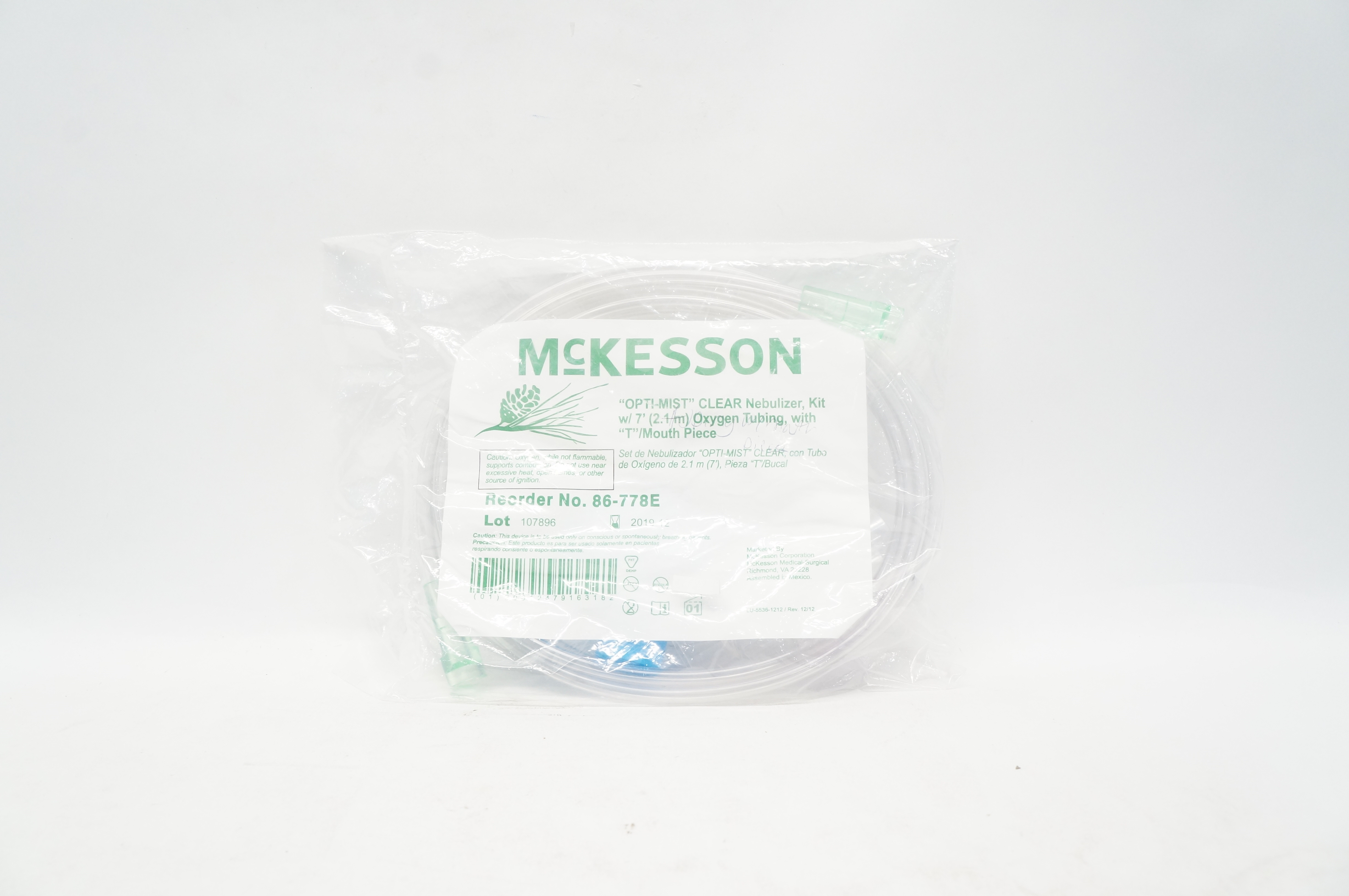McKesson 186-778E Opti-Mist Clear Nebulizer, Kit (x)