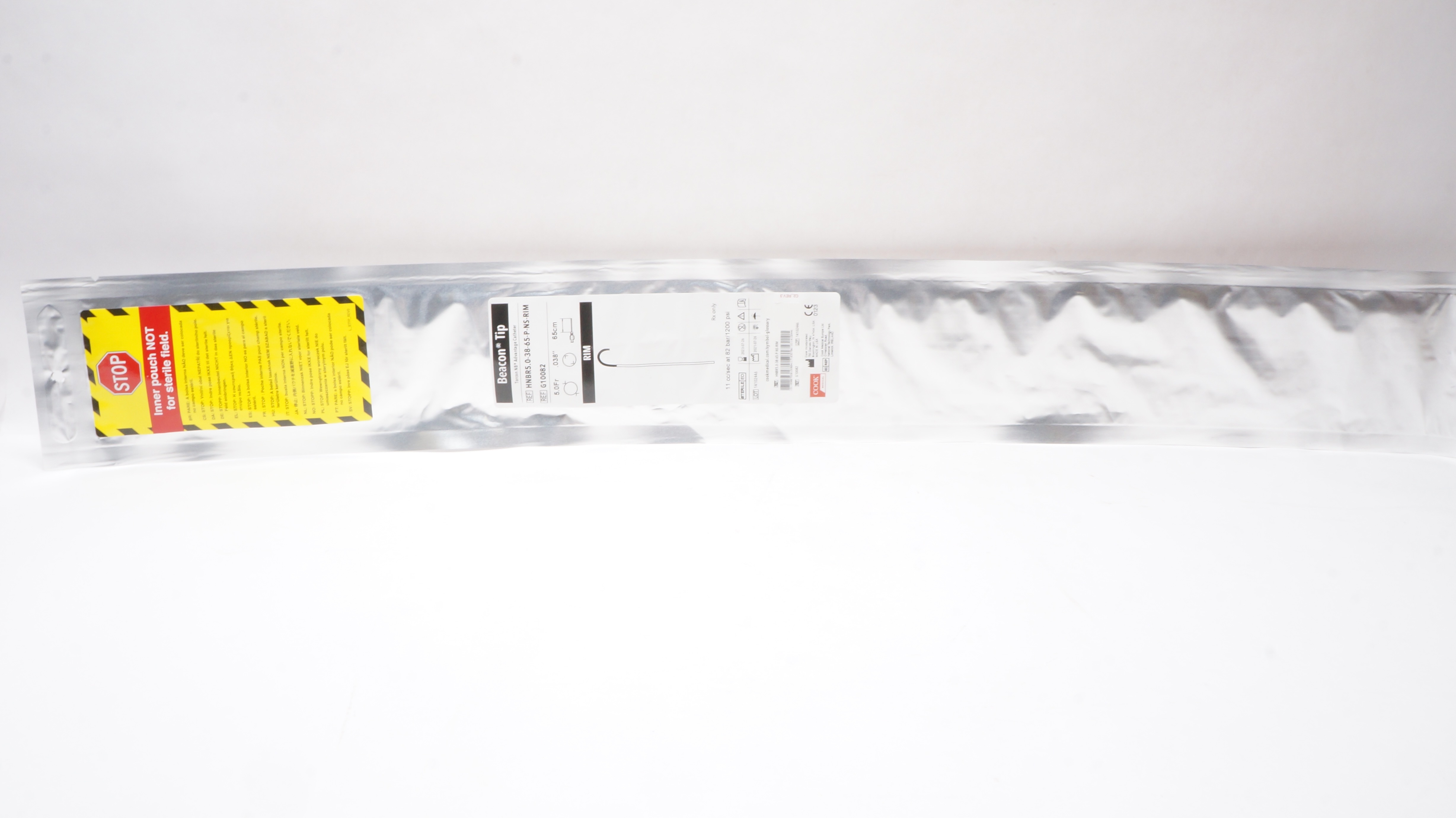 Cook Medical G10082 Beacon Tip Advantage Cath. RIM 5.0Fr x .038inch x 65cm