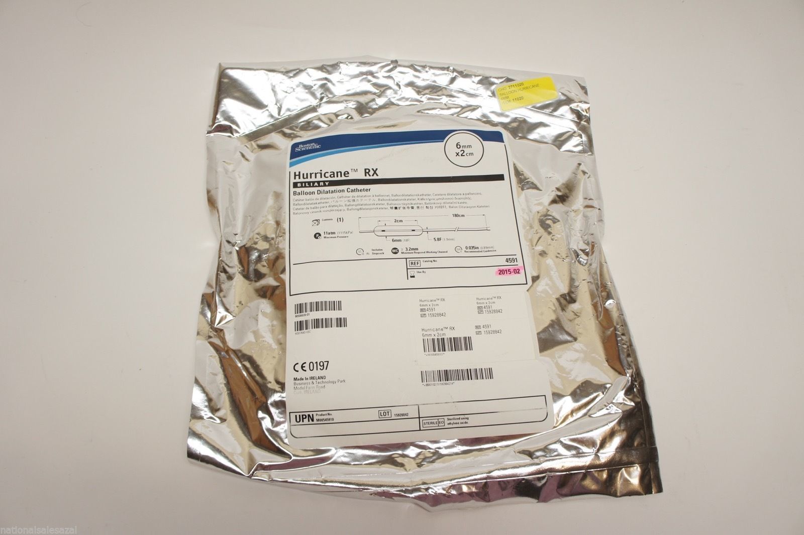 4591 ~ Boston Scientific Balloon Dilatation Cath 6mm x 2cm (x)