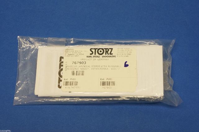 Karl Storz 767903 Rhodium Laryngeal Mirror With Removable Hexagonal Hndle Size 3