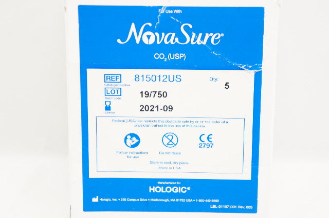 Hologic 815012US Nova Sure CO2 - Box of 5 (x)