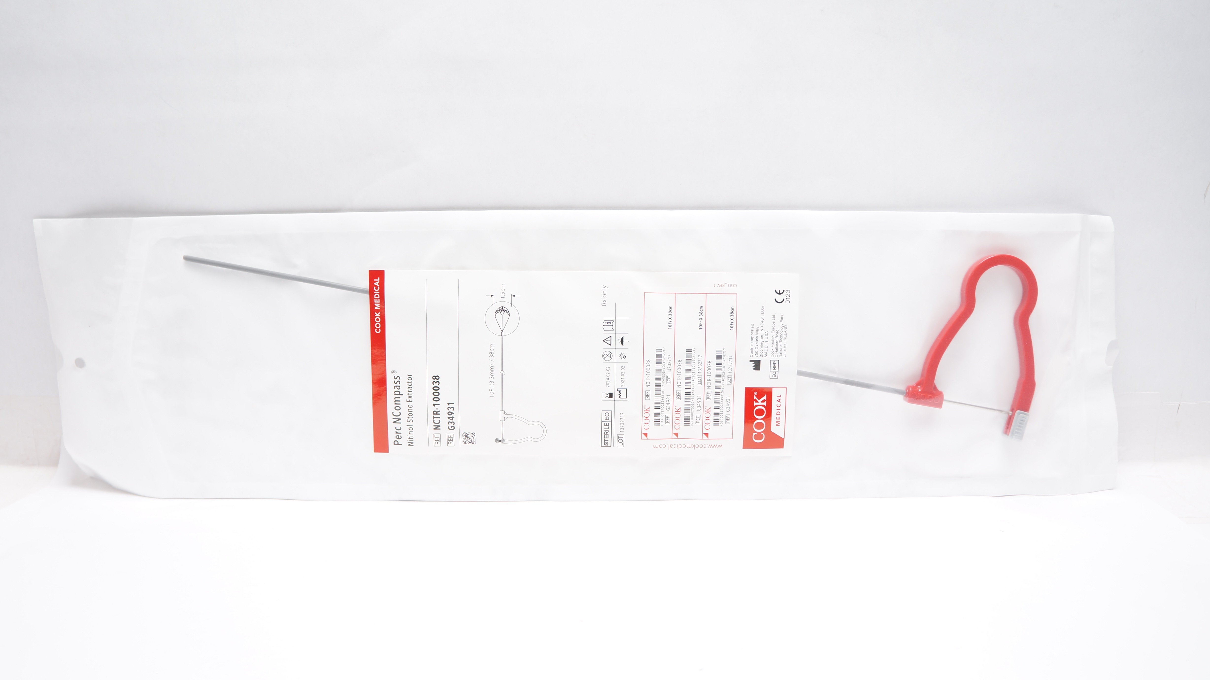 Cook Medical G34931 Perc NCompass Nitinol Stone Extractor 10Fr./38cm x 1.5cm (x)