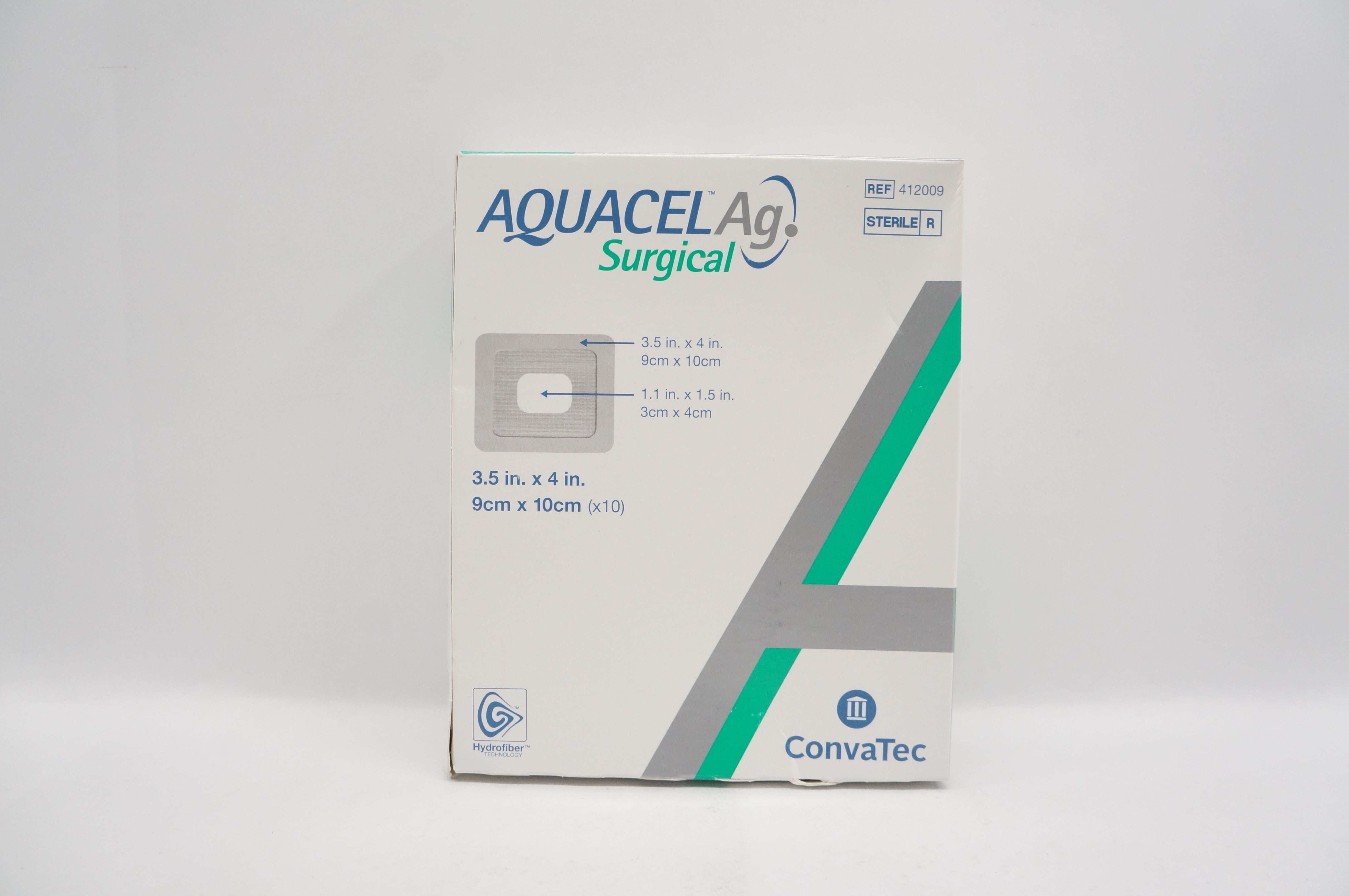 ConvaTec 412009 Aquacel Ag Surgical 3.5inch x 4inch - Box of 10 (x)
