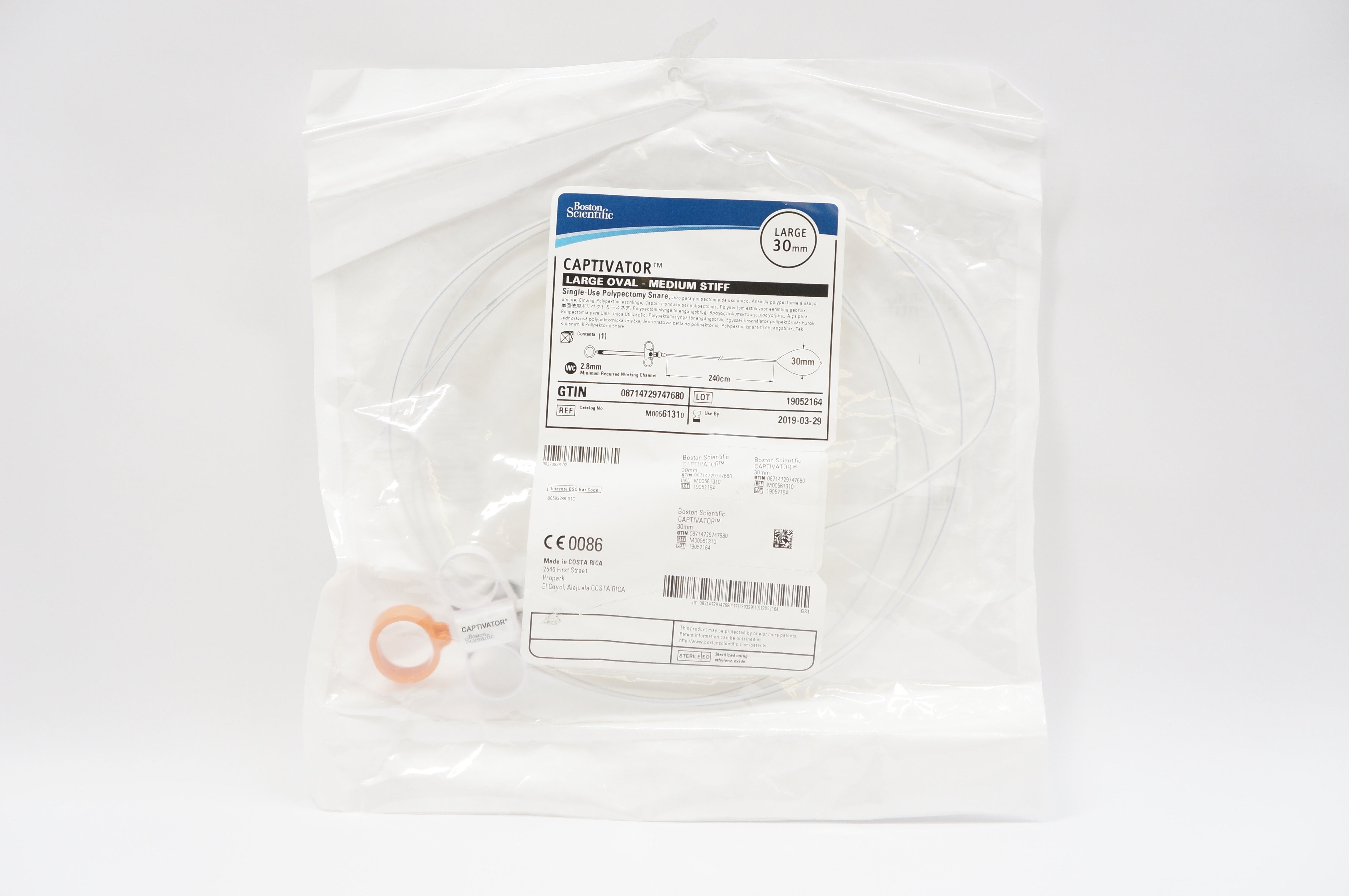 Boston Scientific M00561310 Captivator Polypectomy Snare Large Oval, 30 mm (x)